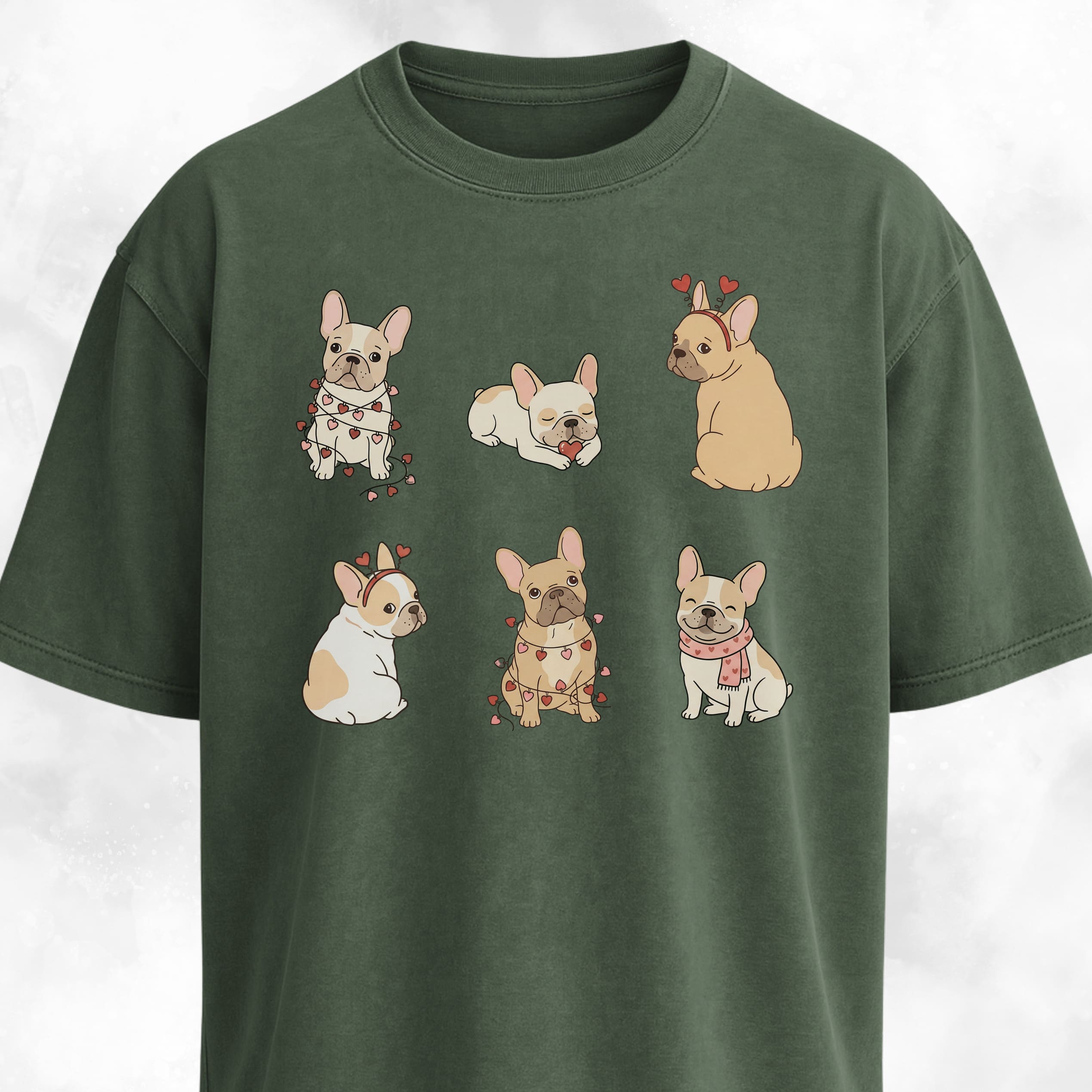 Valentine's Day Romantic Frenchies Collage