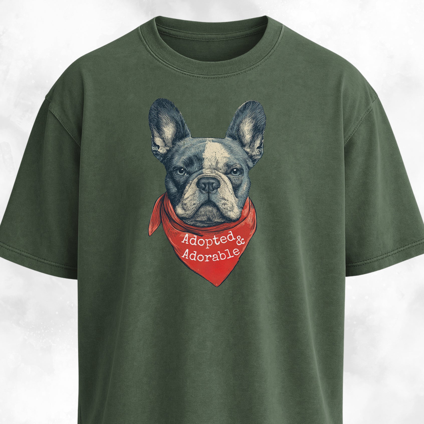 Adopted And Adorable Frenchie Rescue T-Shirt