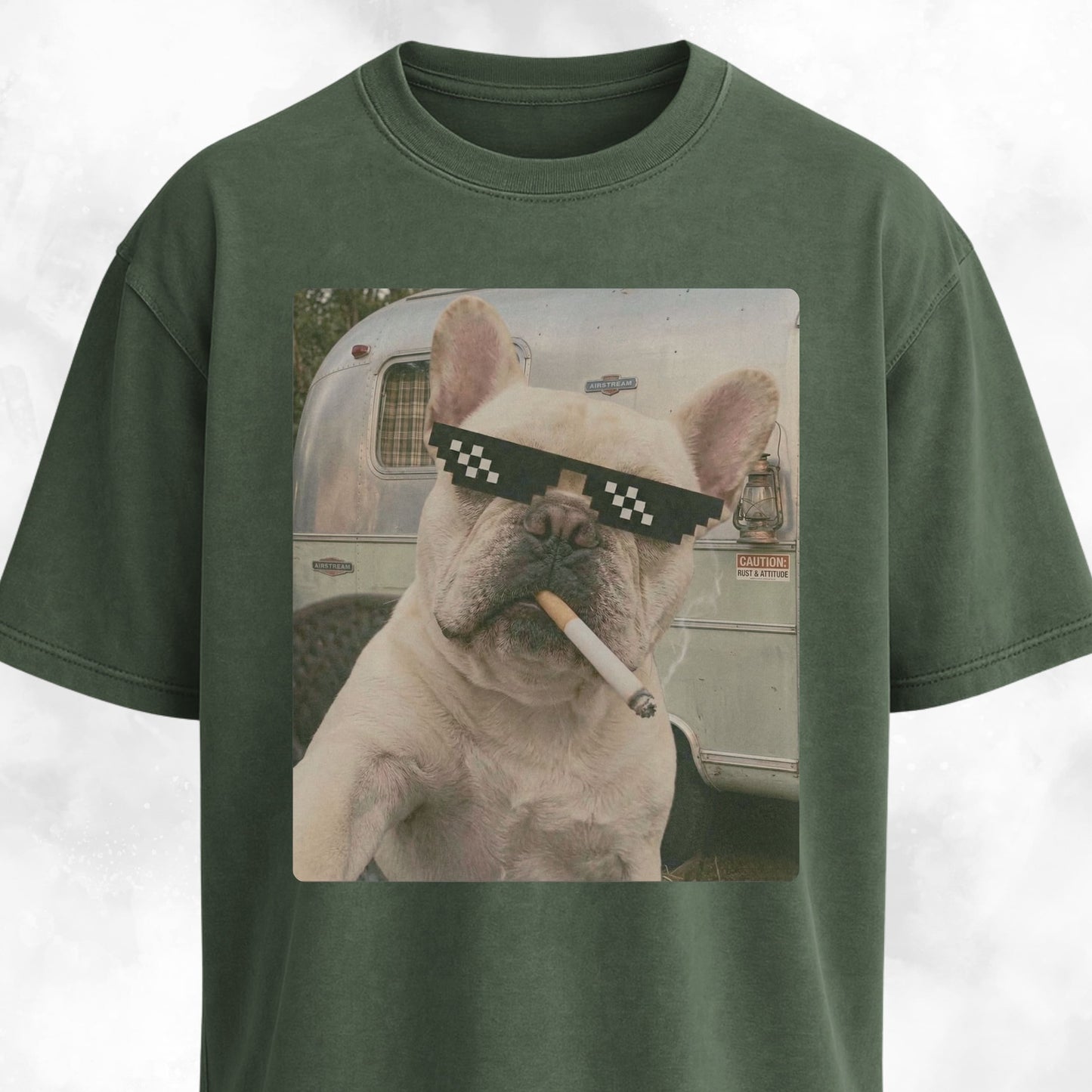 French Bulldog Vintage Selfie T-Shirt