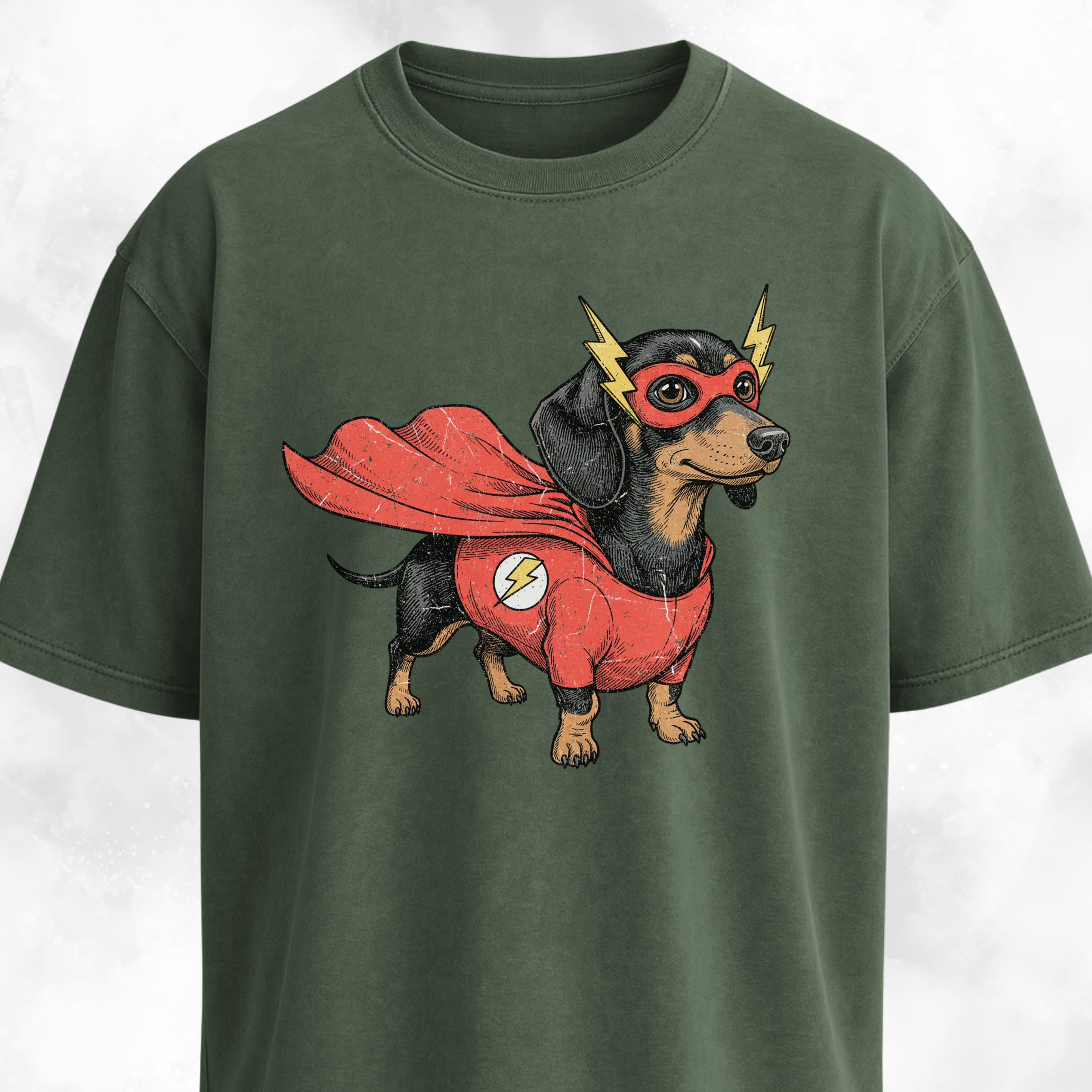 Superhero Dachshund T-Shirt