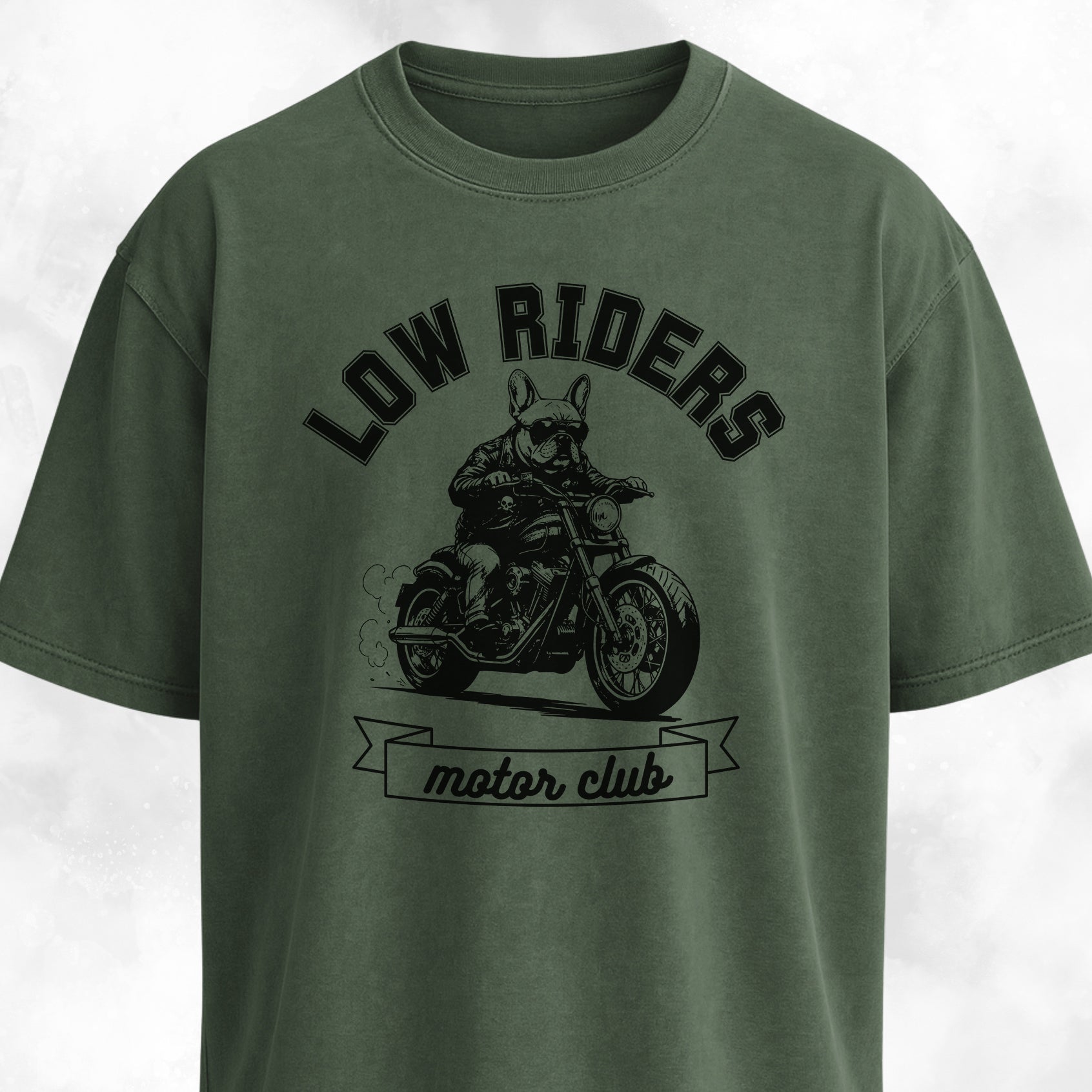 Low Riders Motor Club French Bulldog T-Shirt
