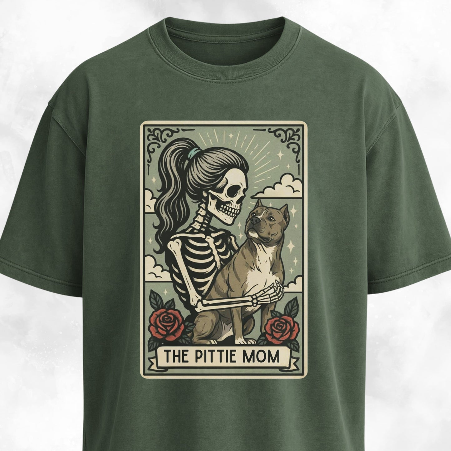 The Pittie Mom Tarot Card T-Shirt