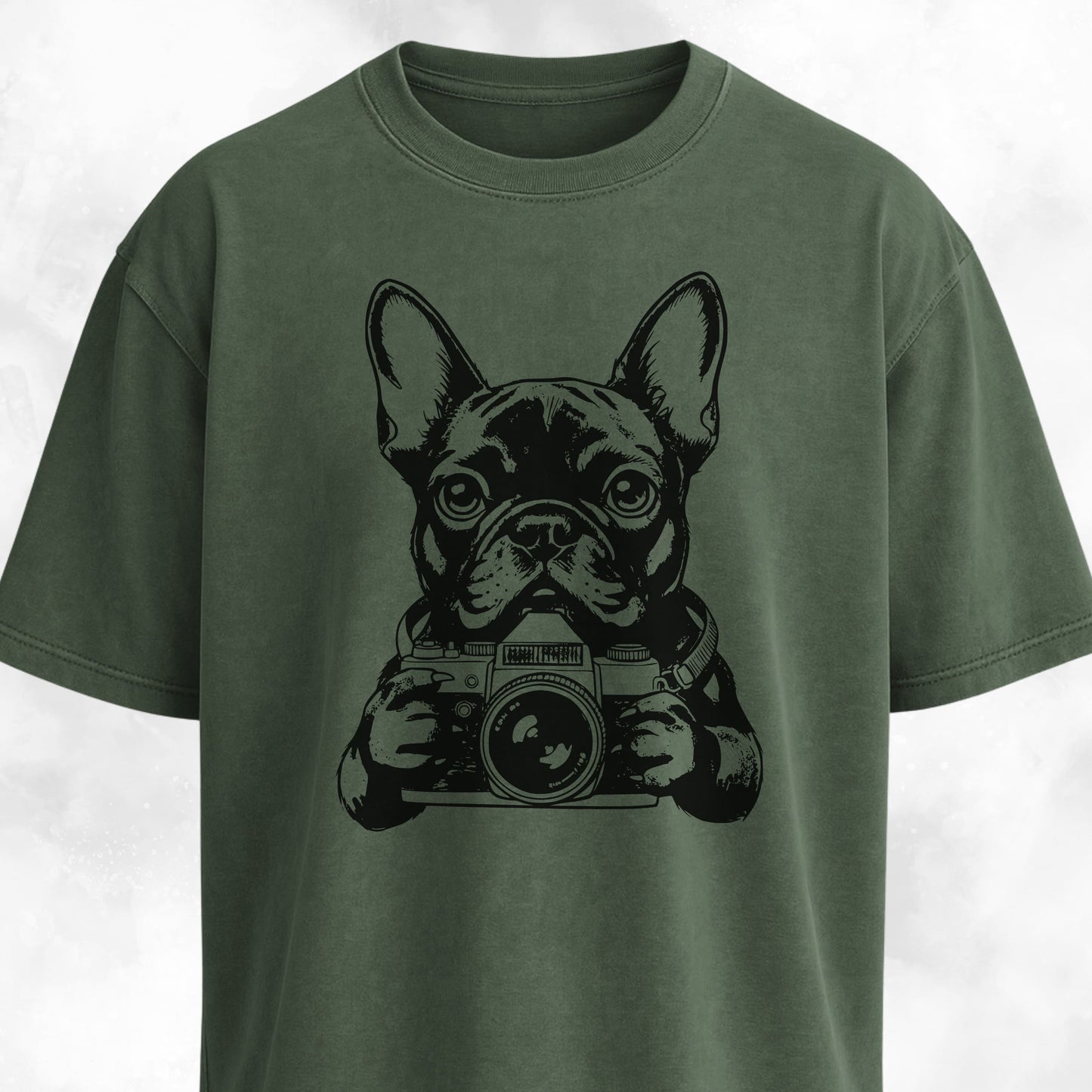 Tourist Frenchie With A Camera T-Shirt