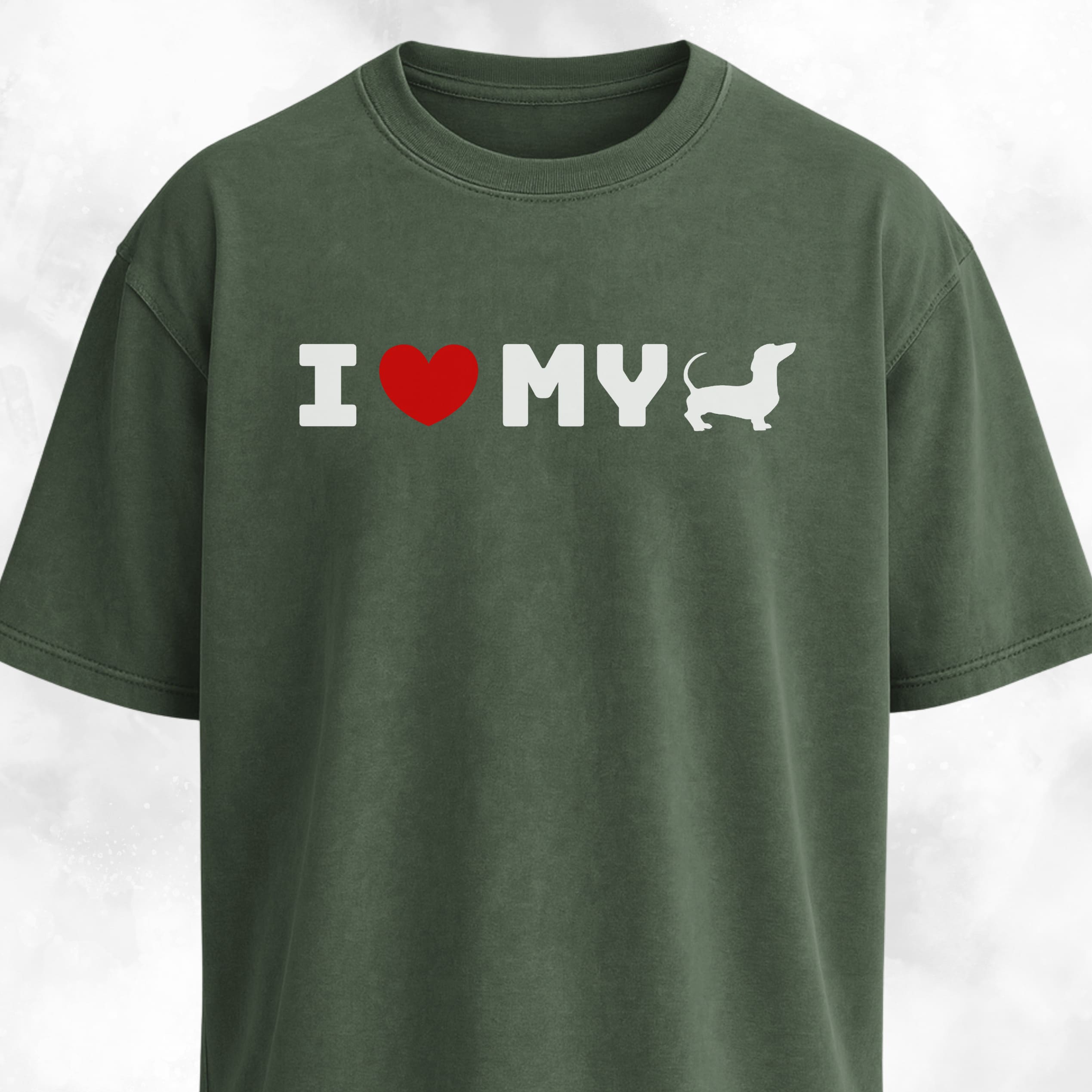 I Love My Doxie Minimal T-Shirt