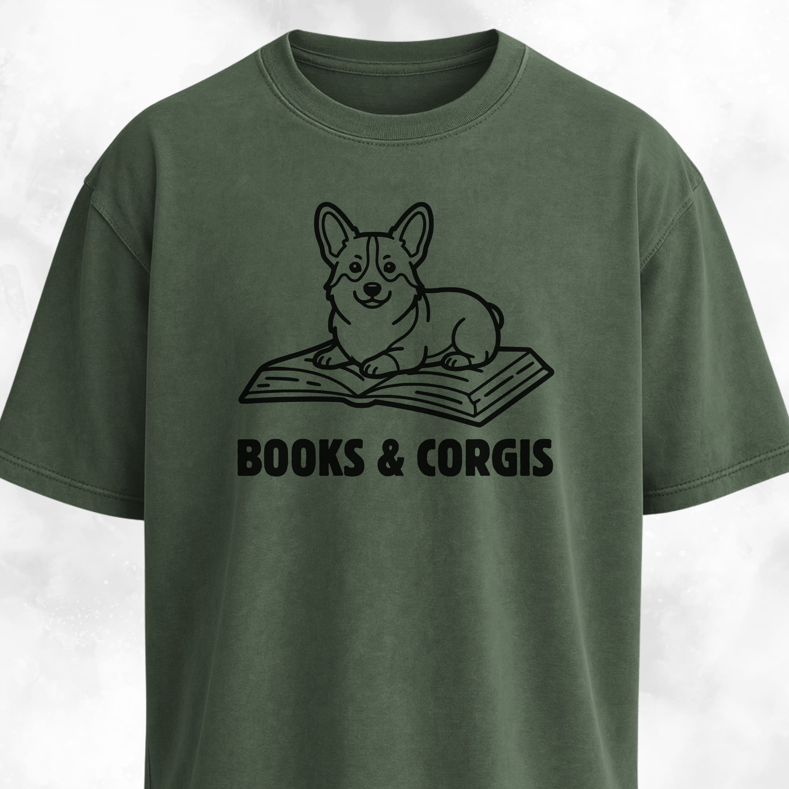 Books And Corgis T-Shirt