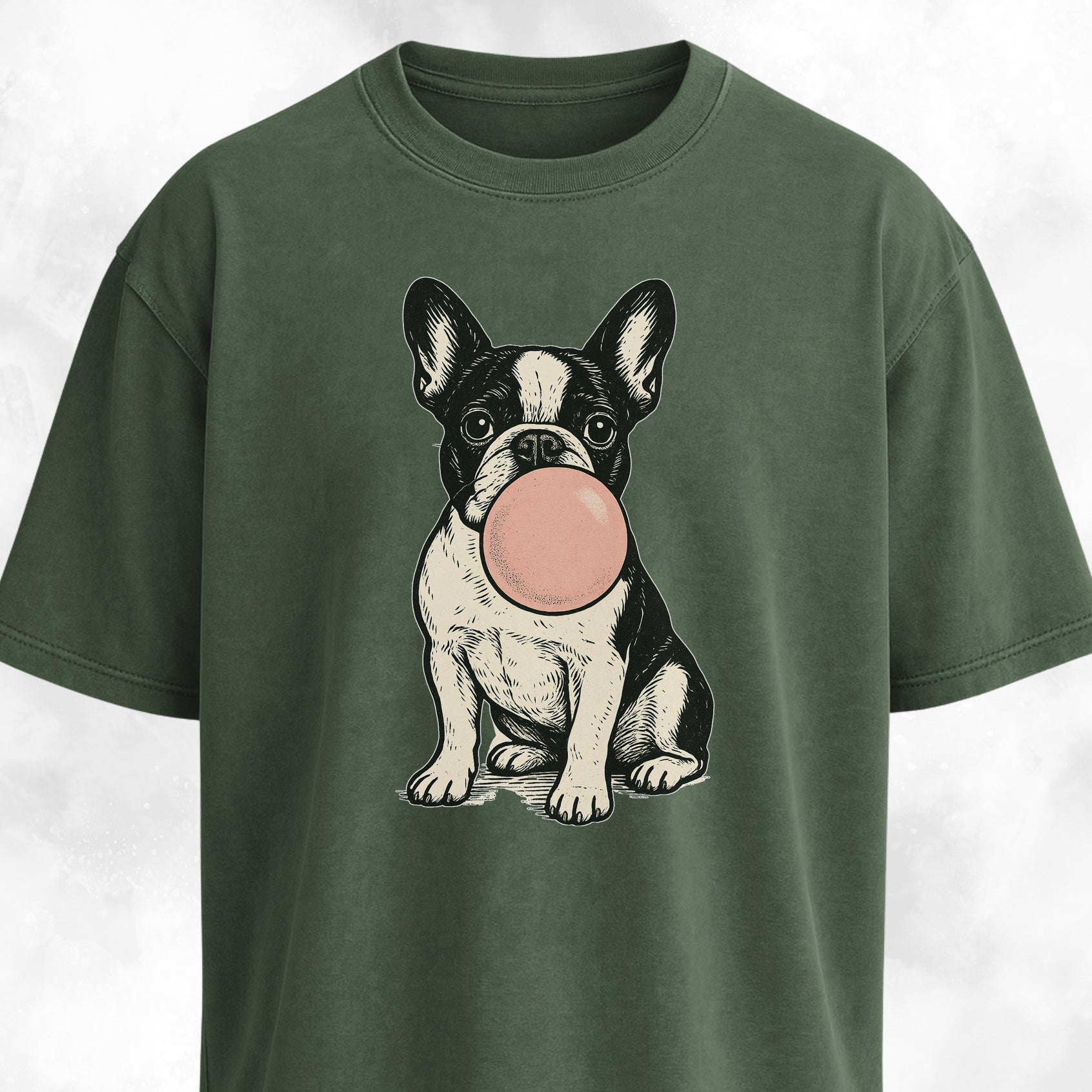 Frenchie Blowing Bubblegum T-Shirt