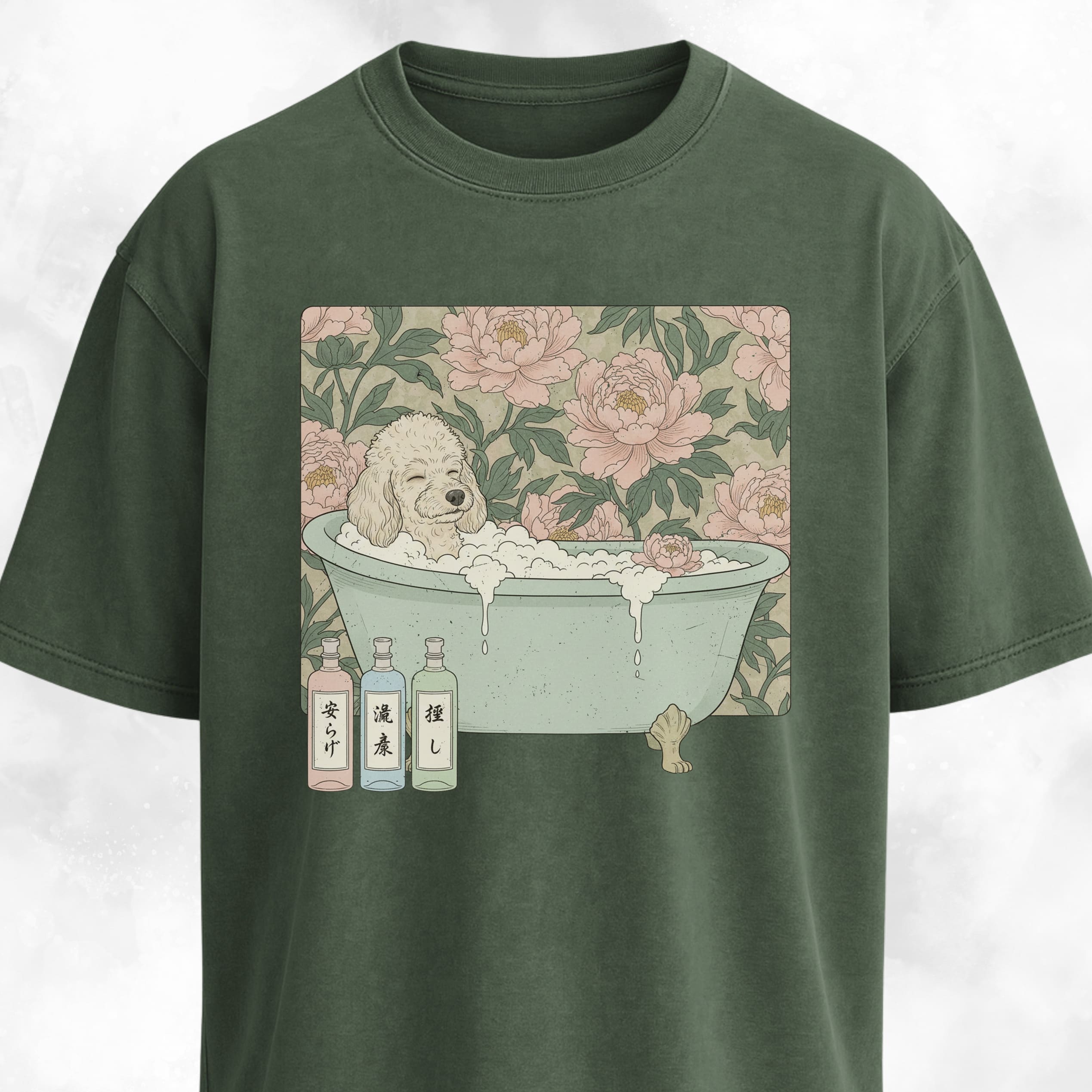Poodle Taking A Bath T-Shirt