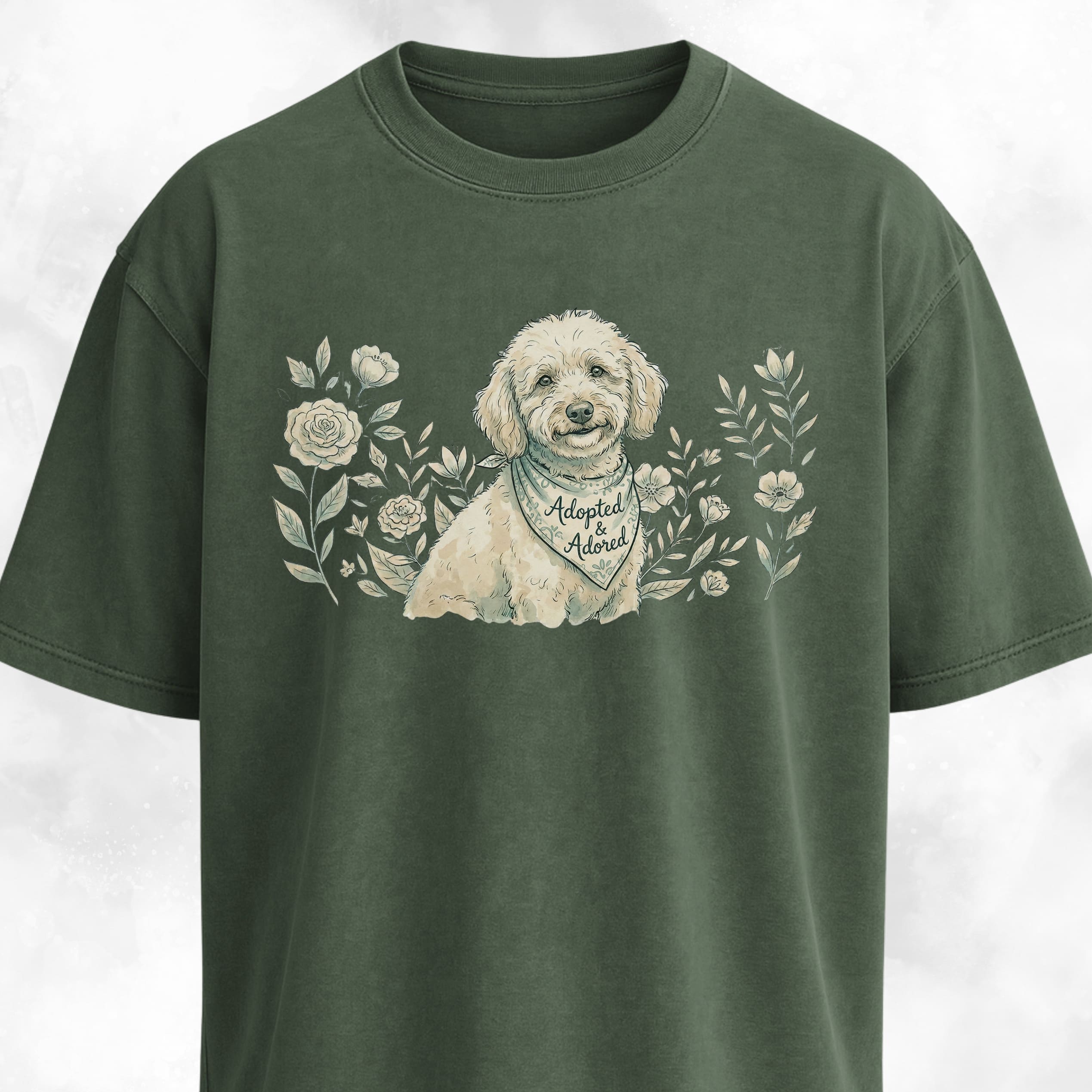 Adopted And Adored Poodle T-Shirt