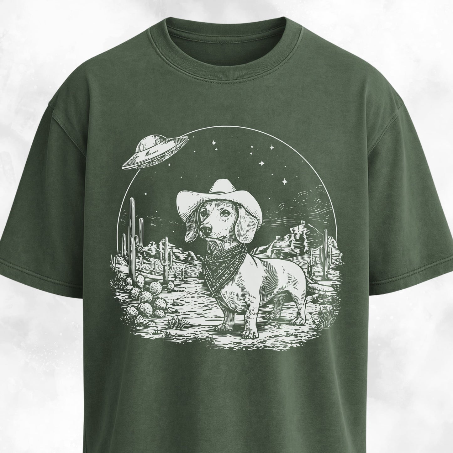 Cowboy Doxie In The Desert T-Shirt