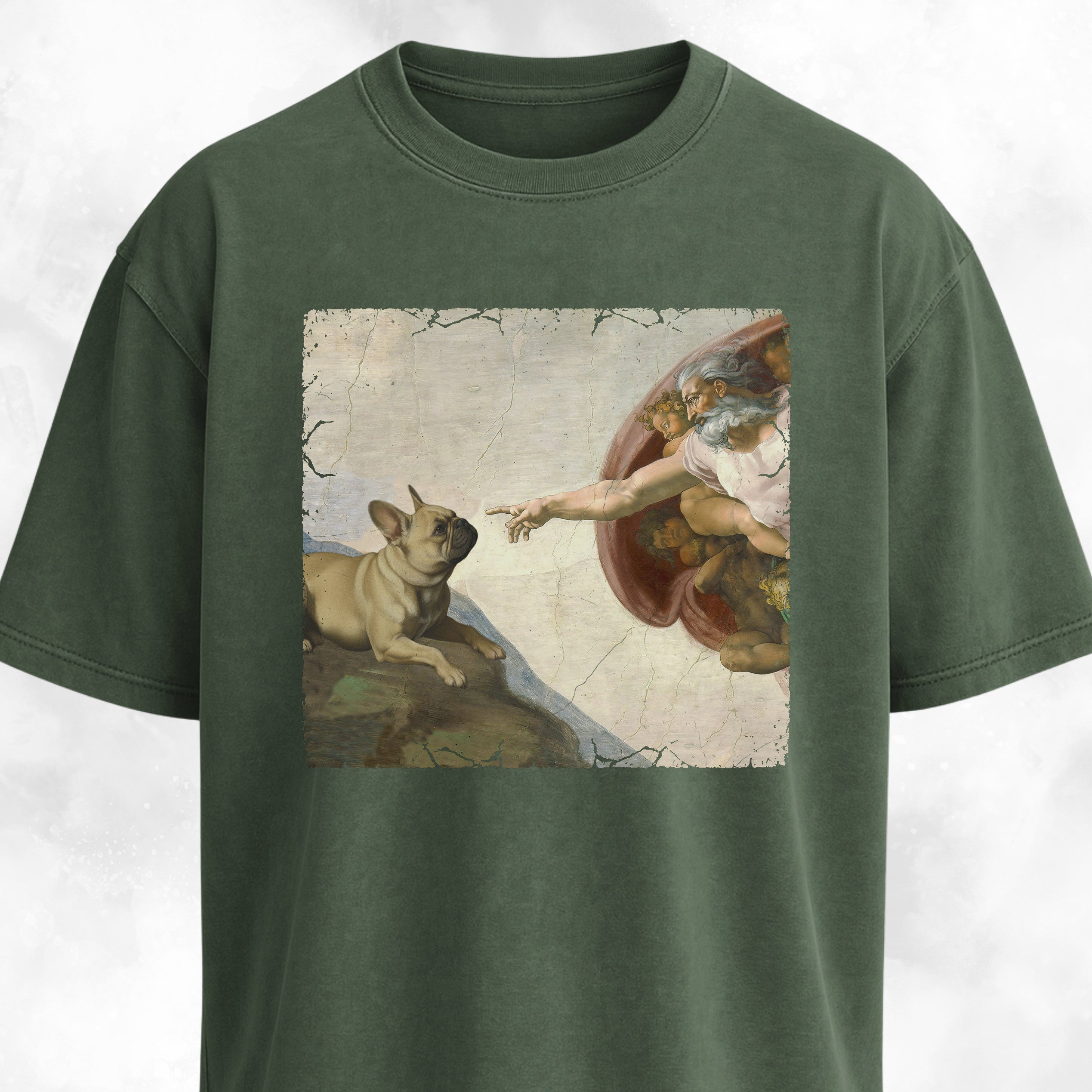 The Creation Of Adam Frenchie Edition T-Shirt