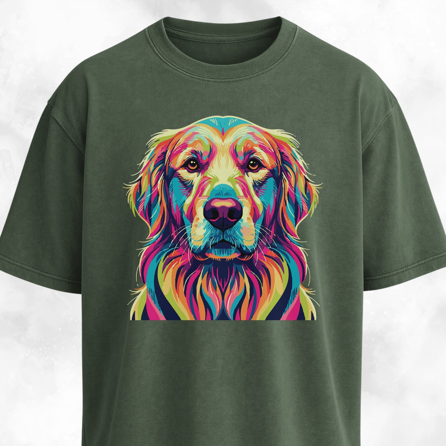 Colorful Golden Retriever T-Shirt