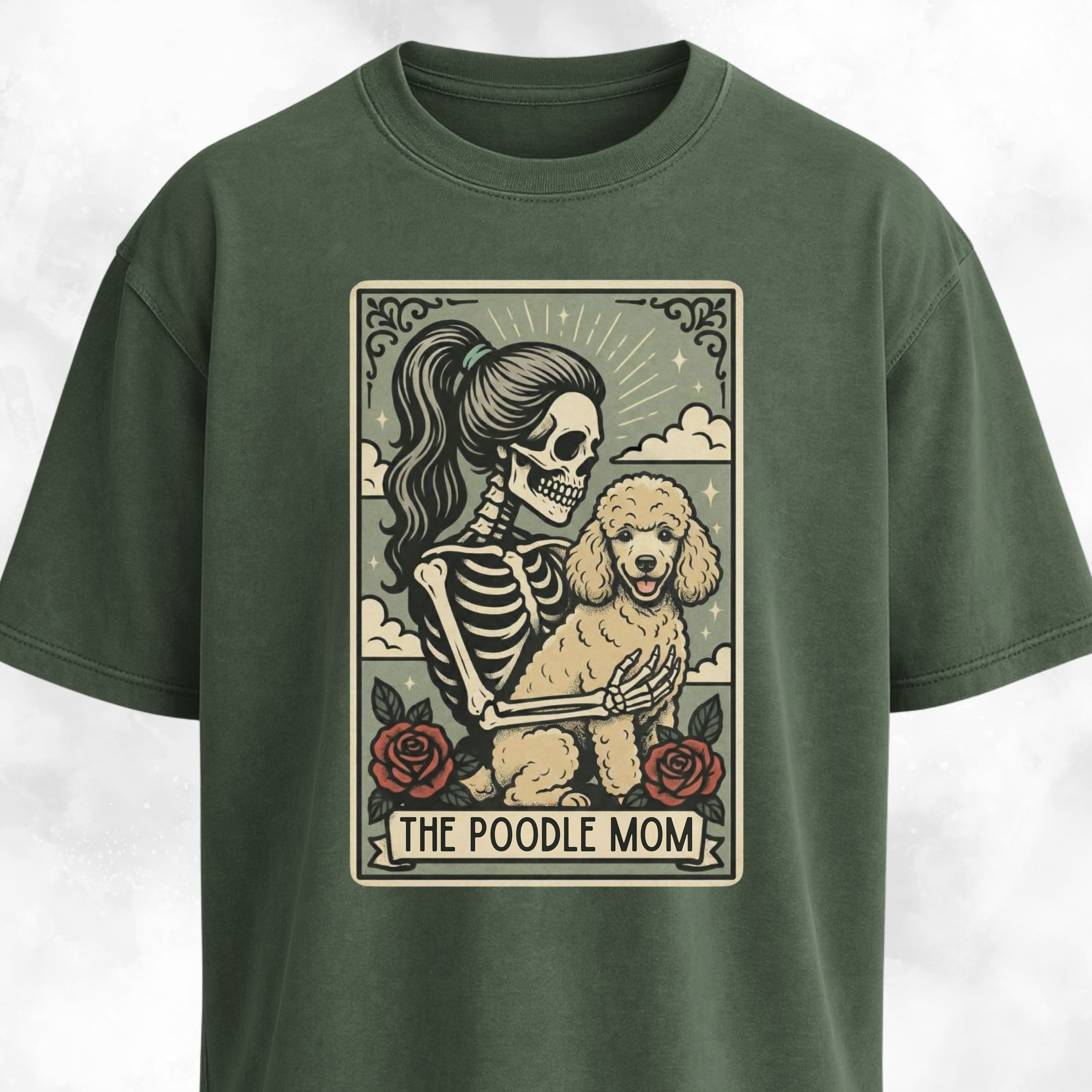 The Poodle Mom Tarot Card T-Shirt