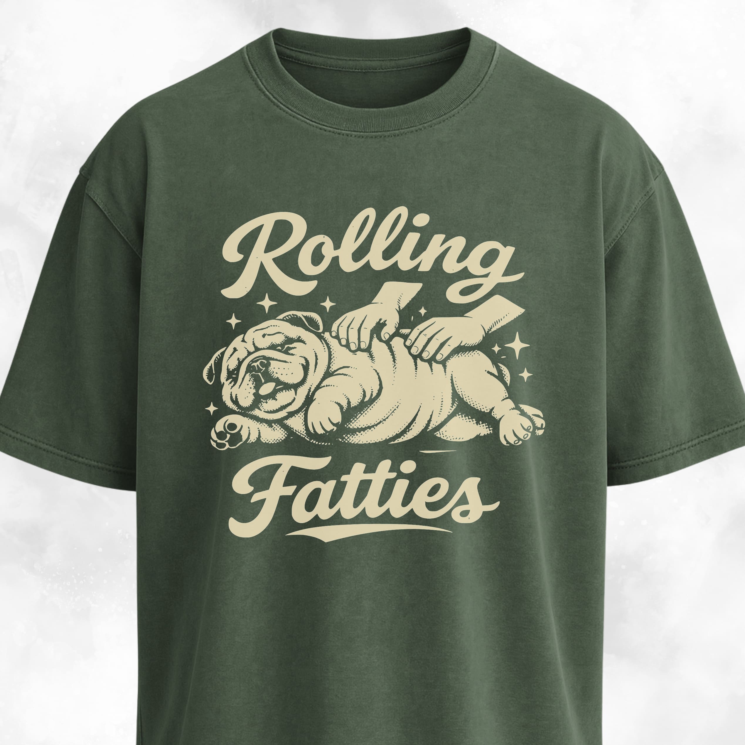 Rolling Fatties Bulldog T-Shirt