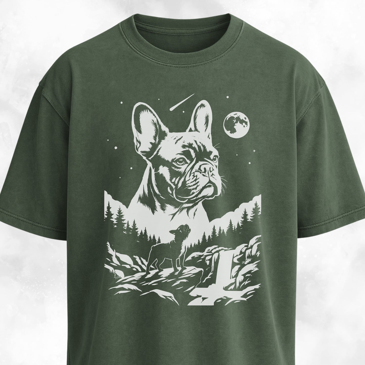 Frenchie Night Collage T-Shirt