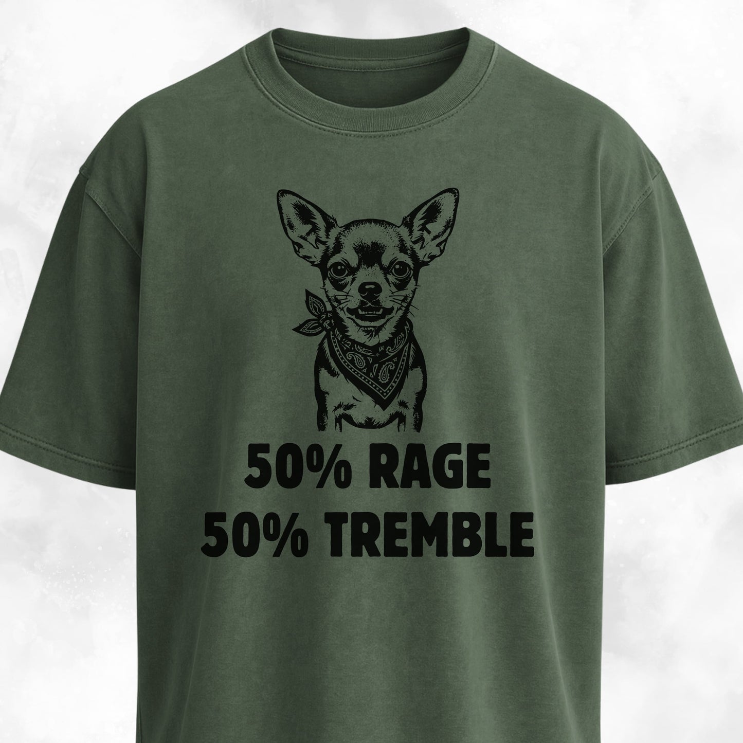 50% Rage 50% Tremble Chihuahua