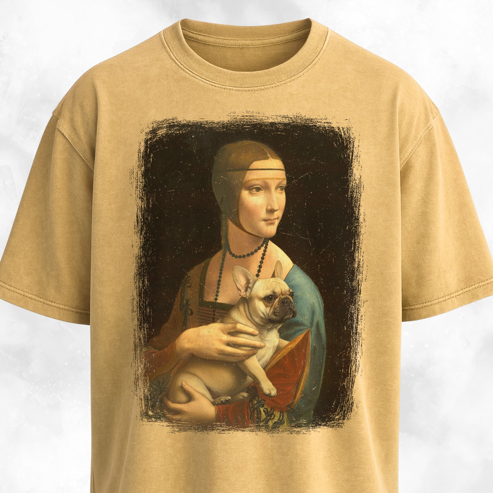 Lady With An Ermine Frenchie Edition T-Shirt