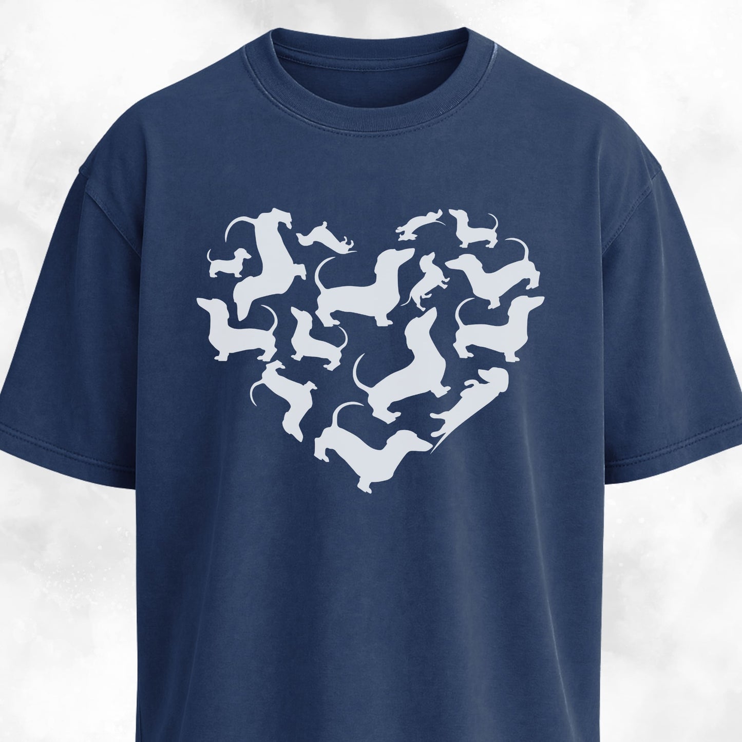 Dachshunds Heart Mosaic T-Shirt