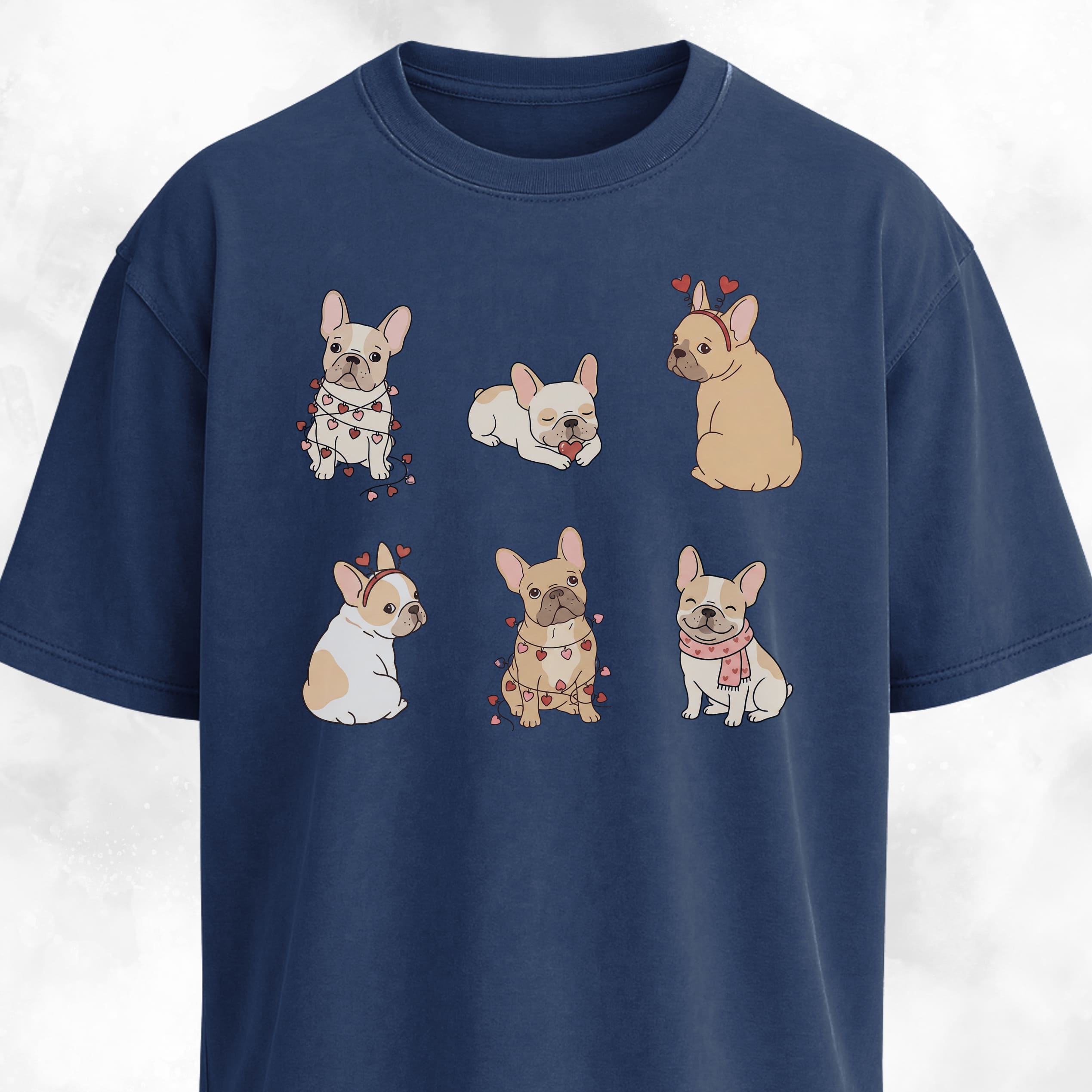 Valentine's Day Romantic Frenchies Collage