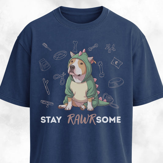 Pitbull In A Dinosaur Costume T-Shirt