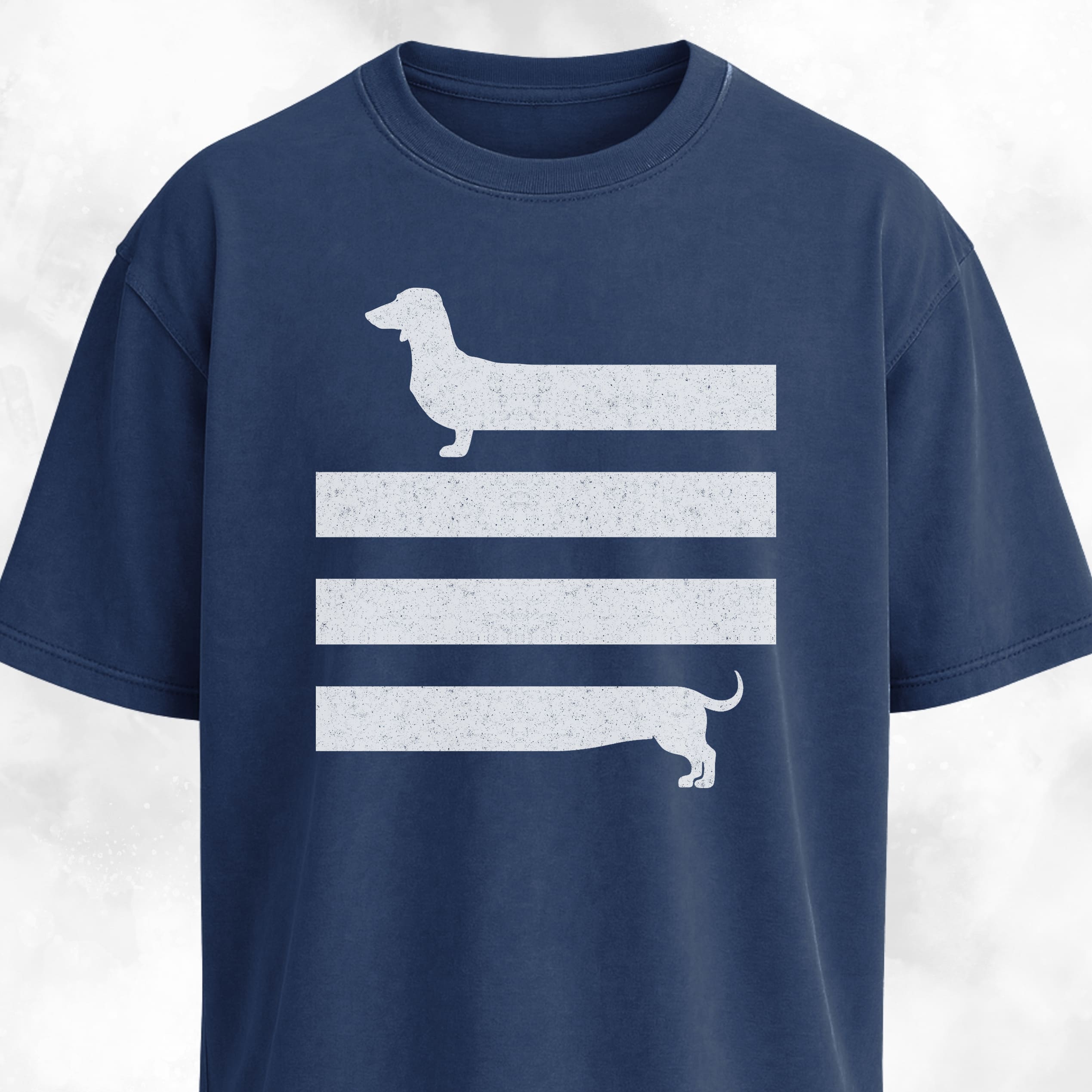 Long Body Abstract Dachshund T-Shirt
