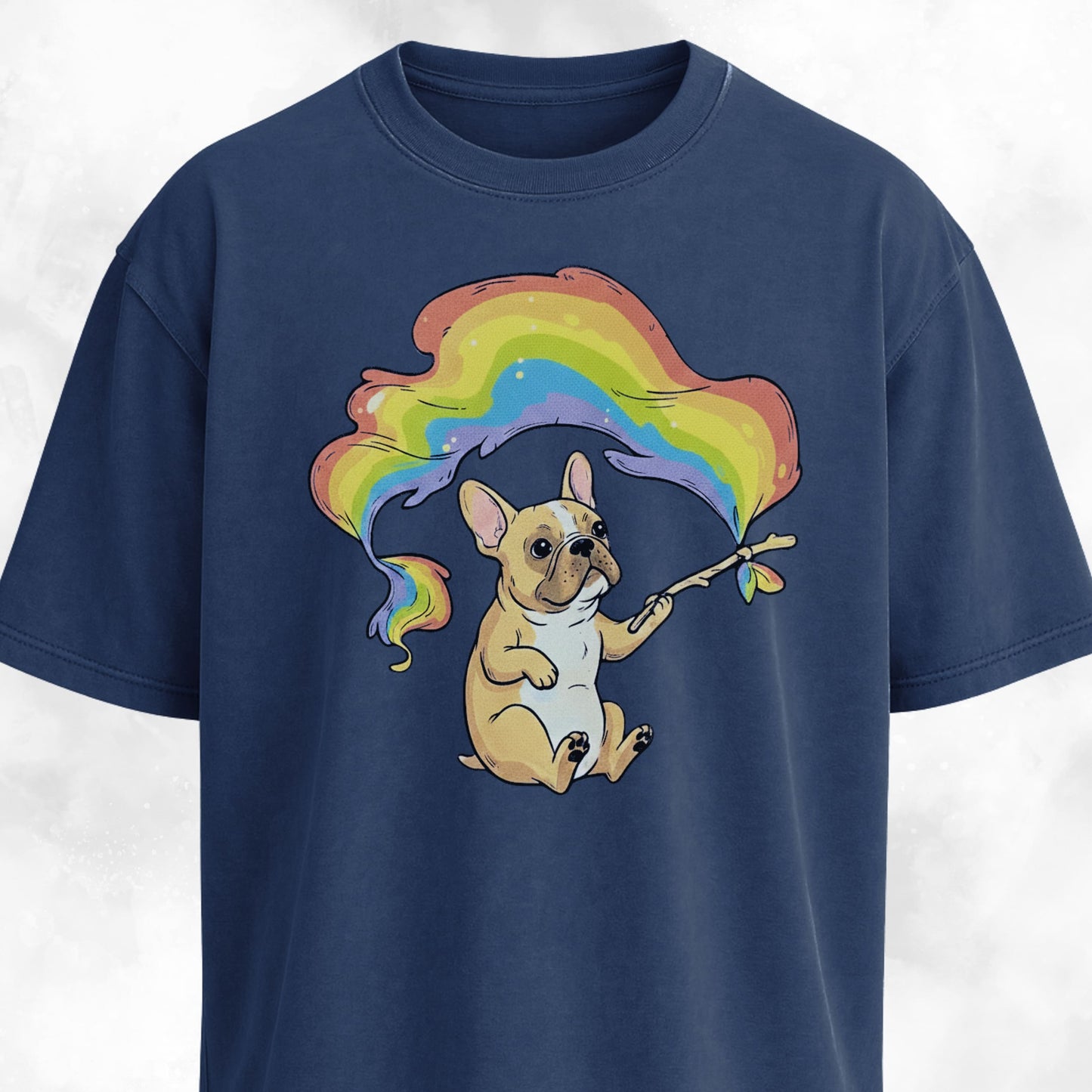 Rainbow Flag French Bulldog T-Shirt