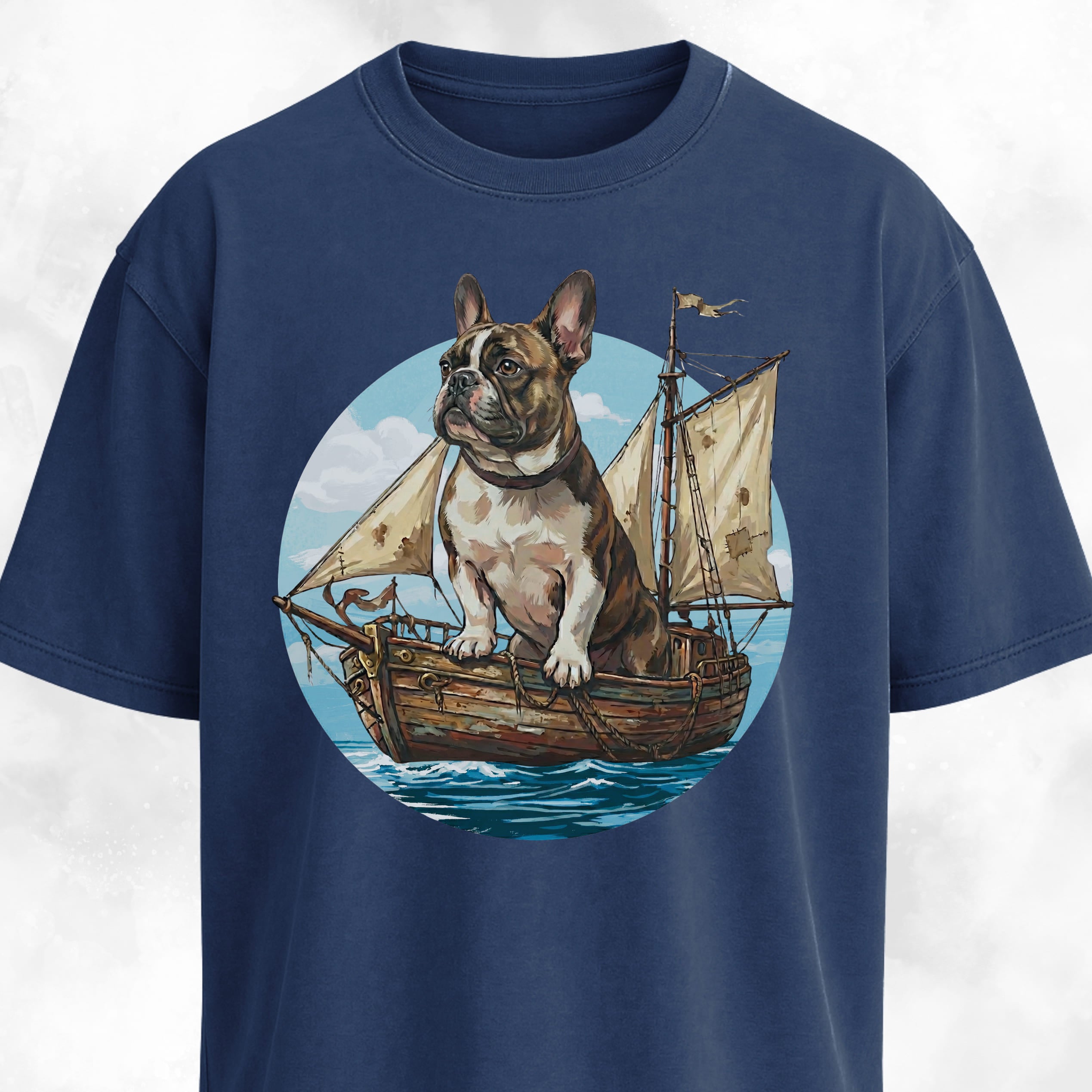 We Sail At Dawn Frenchie T-Shirt