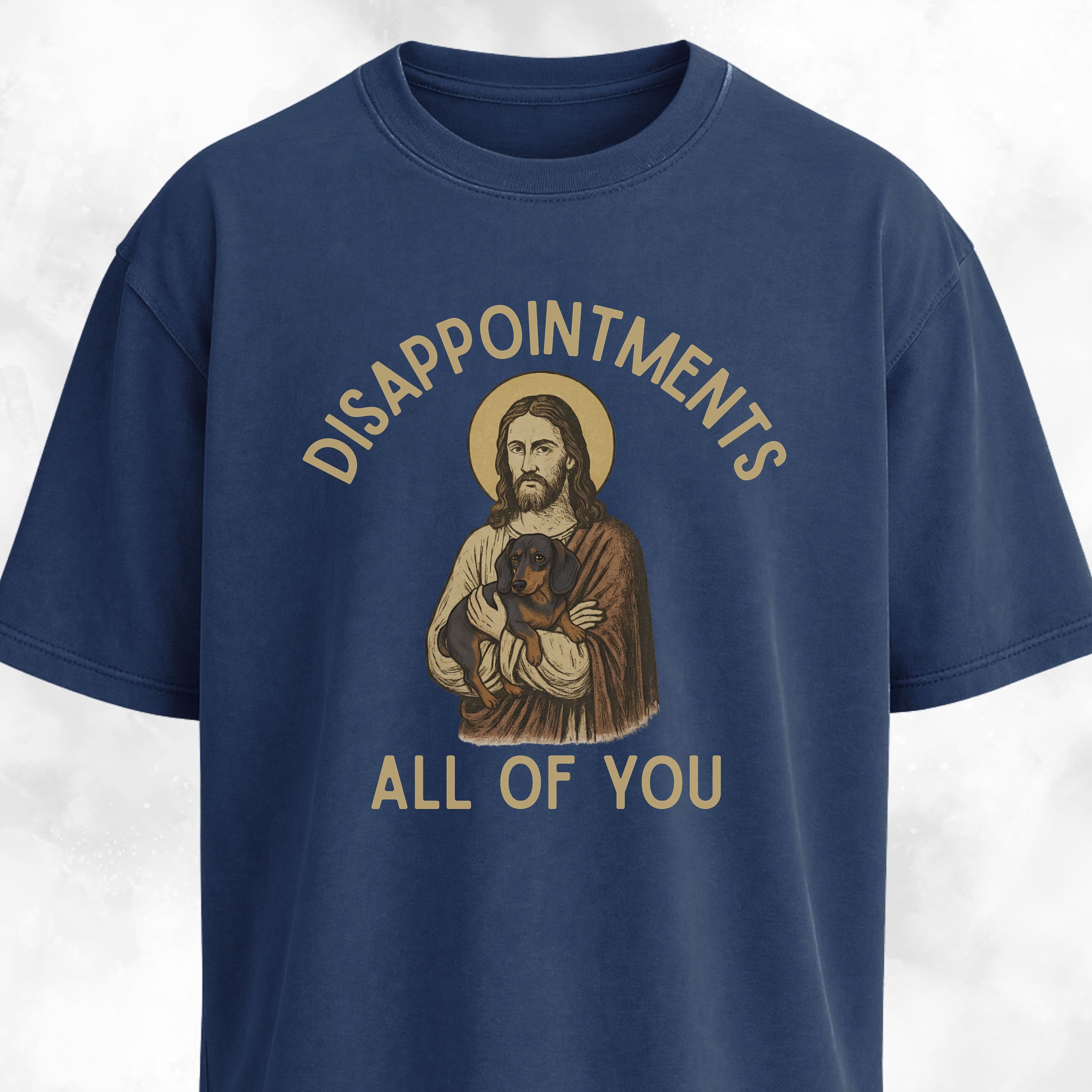 Disappointed Jesus Dachshund Edition T-Shirt