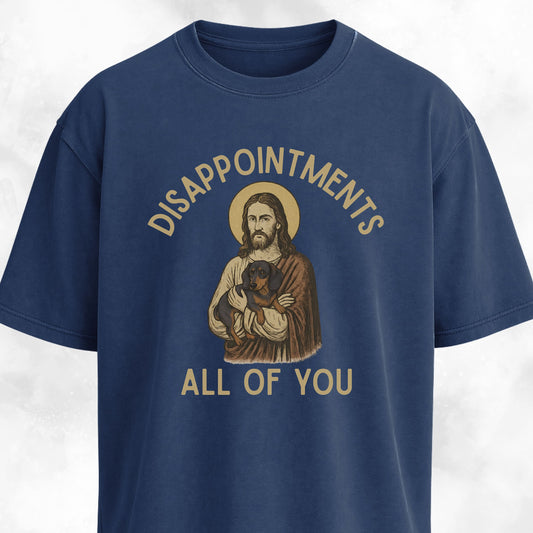 Disappointed Jesus Dachshund Edition T-Shirt