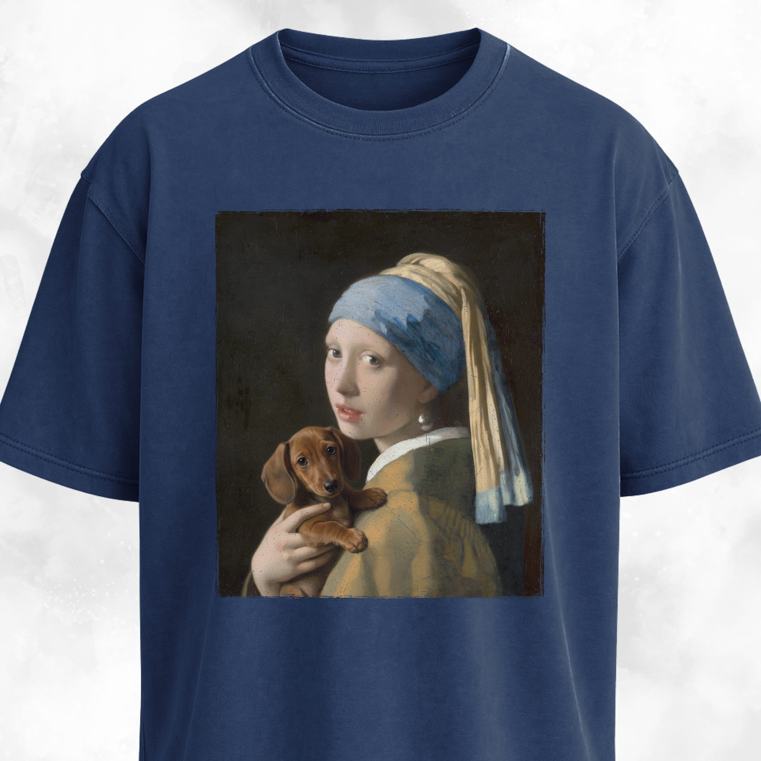 Girl With A Pearl Earring Dachshund Edition T-Shirt