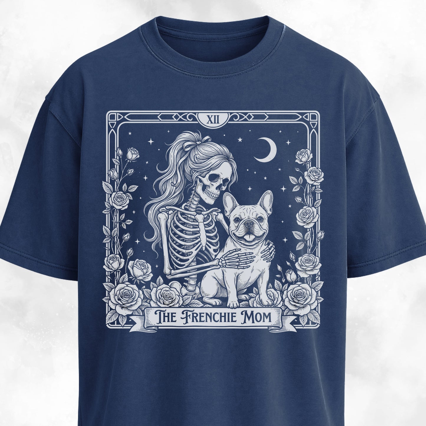 Gothic Frenchie Mom T-Shirt
