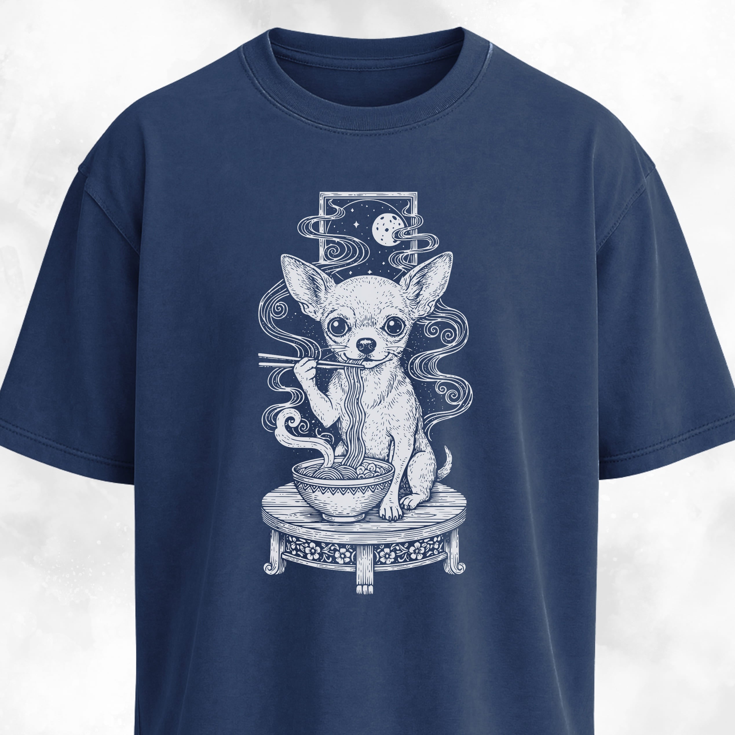 Chihuahua Eating Ramen T-Shirt