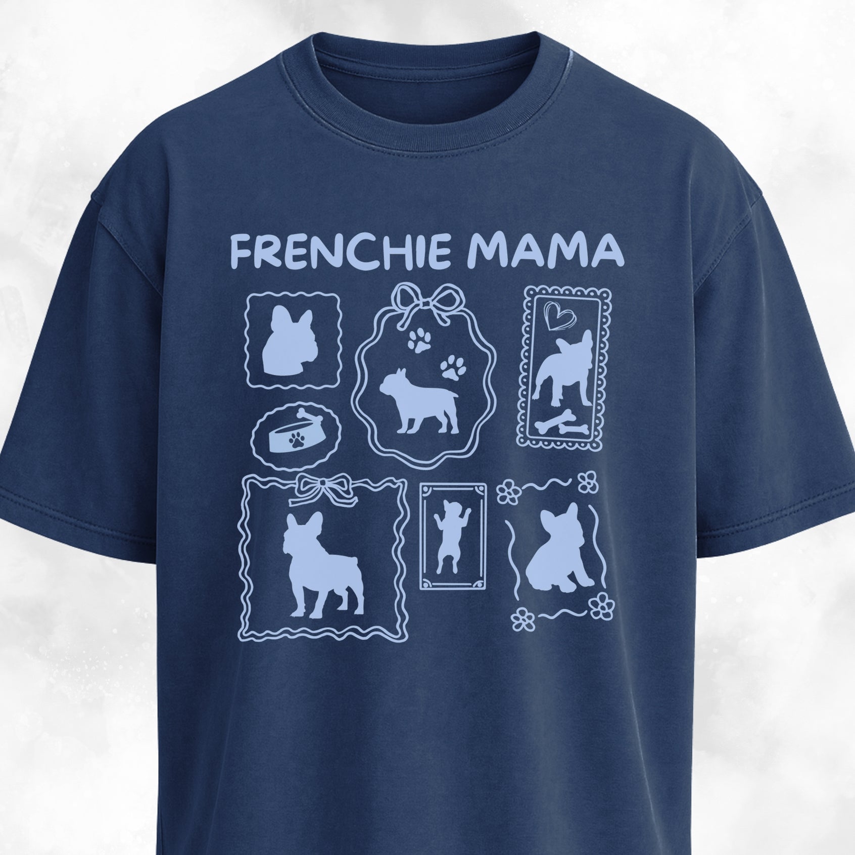 Frenchie Mama Collage T-Shirt