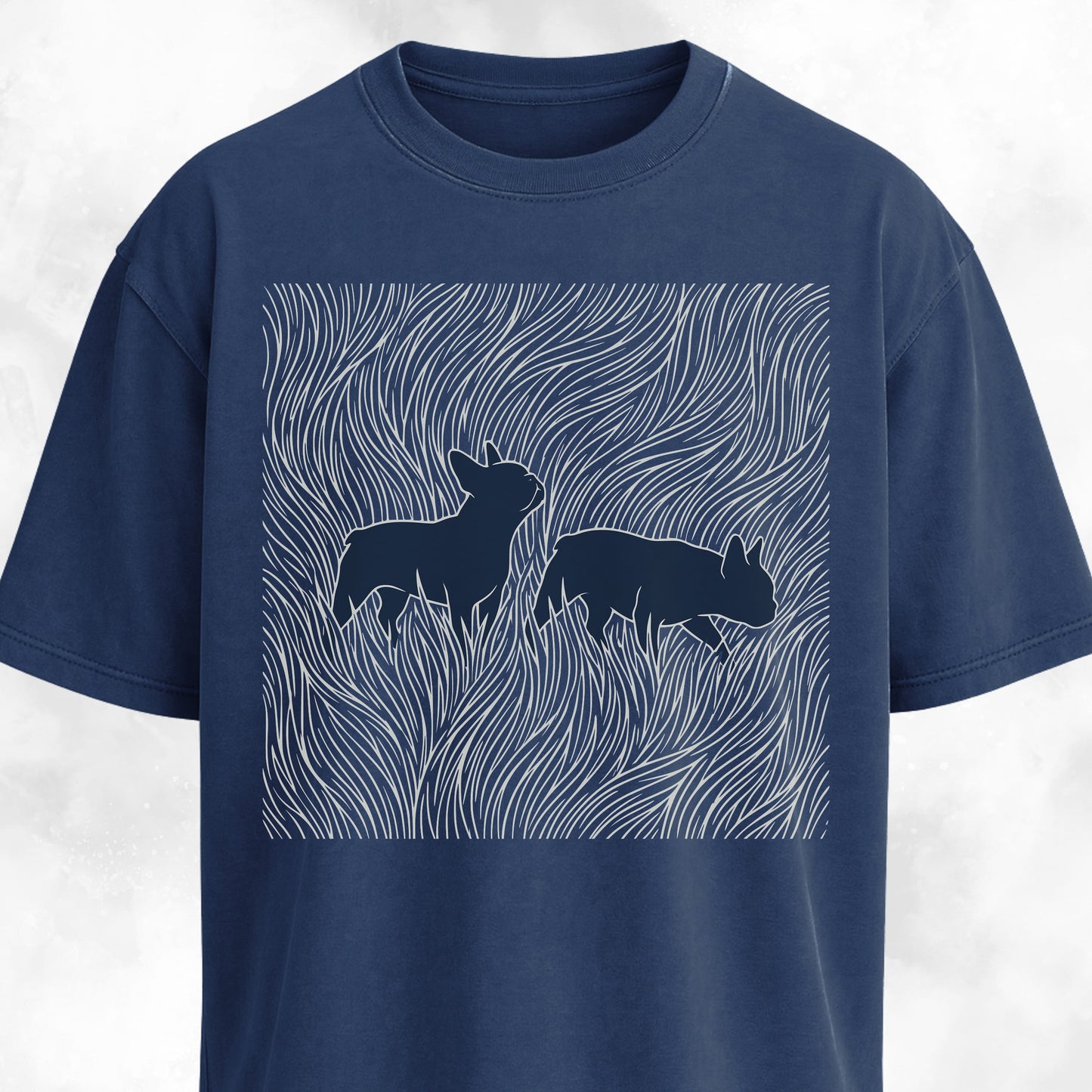 Frenchies In A Grass Field T-Shirt
