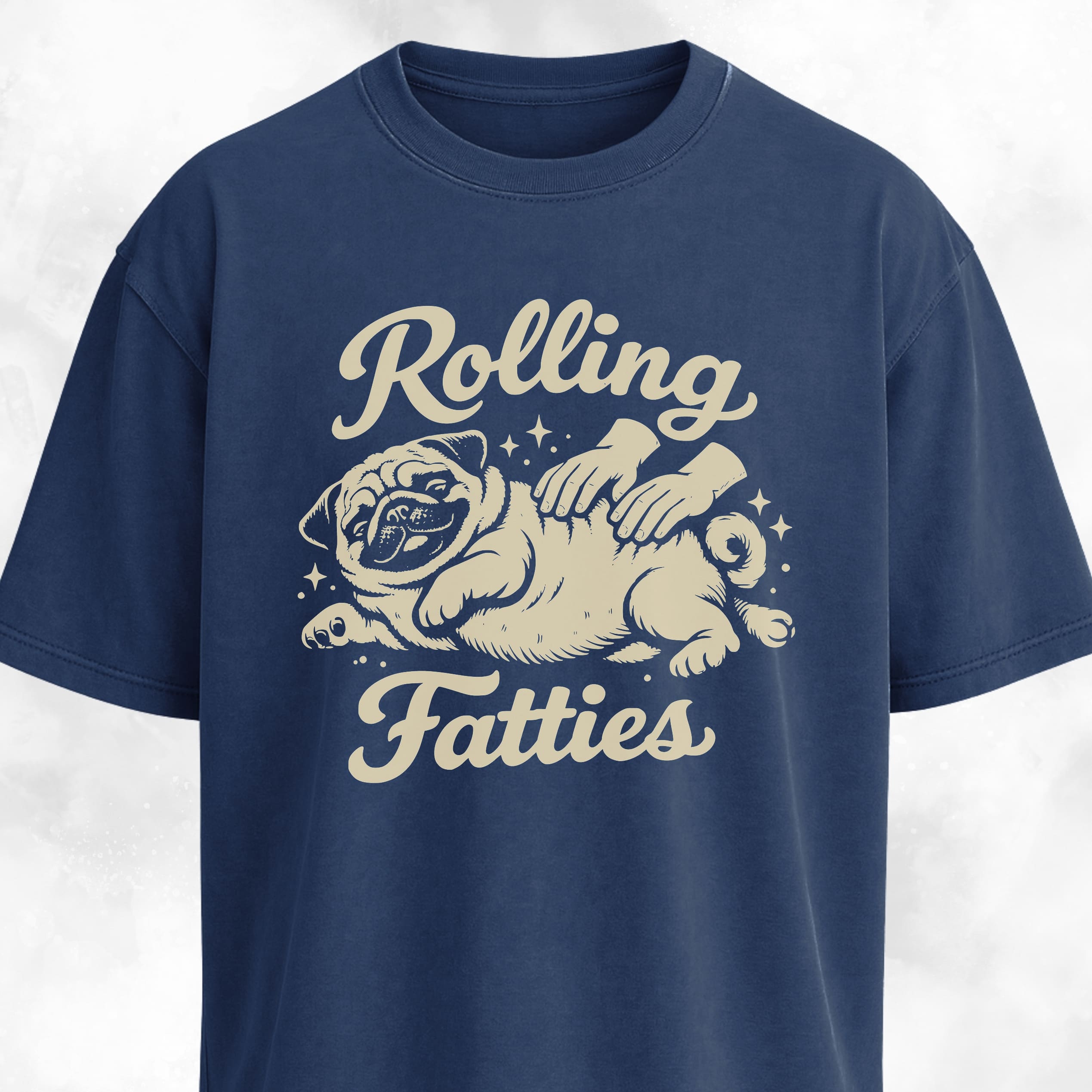 Rolling Fatties Pug T-Shirt