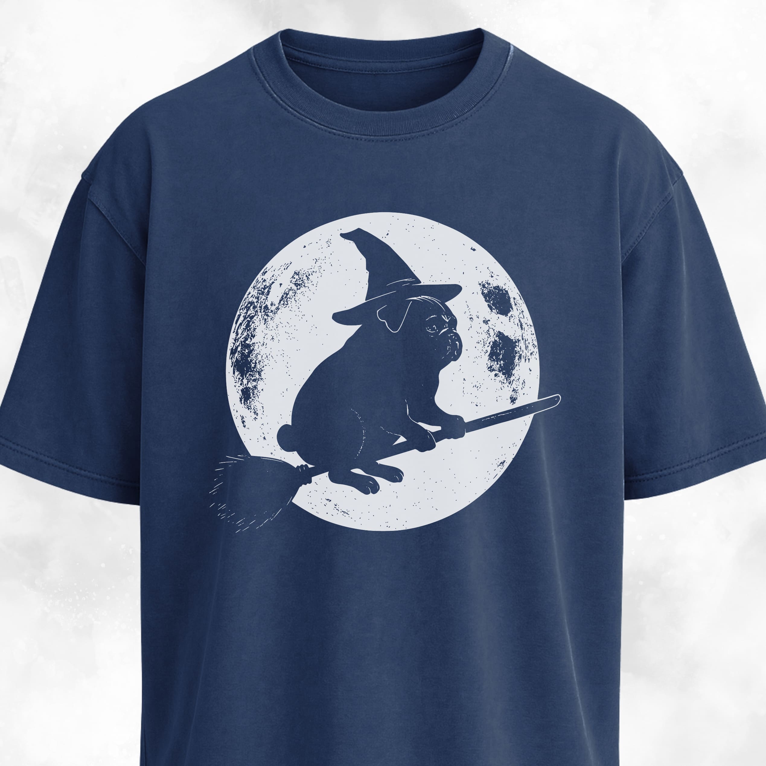 Pug On A Broom T-Shirt