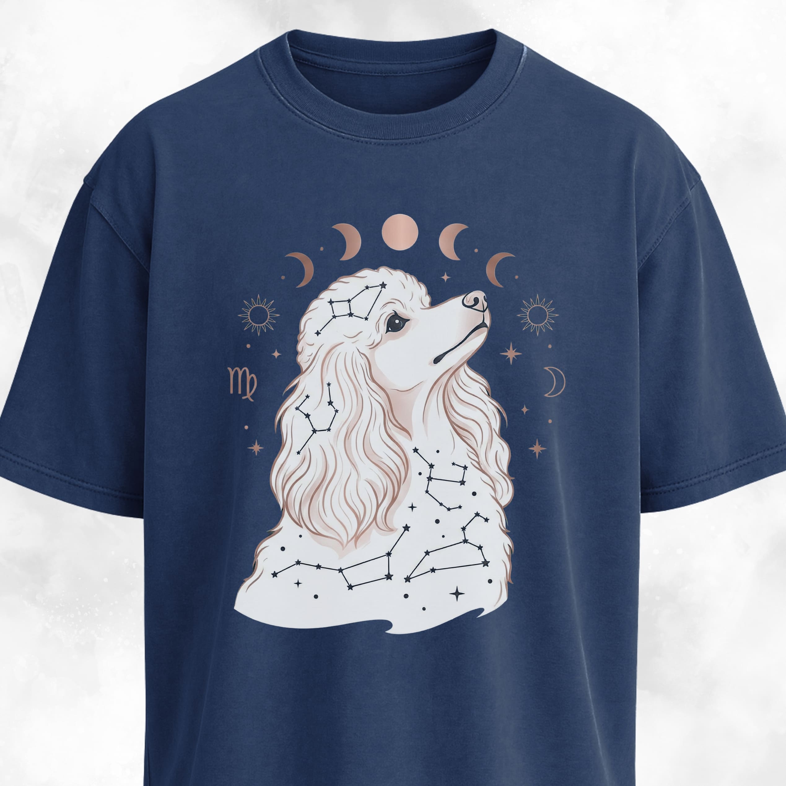 Astrology Poodle Graphic T-Shirt