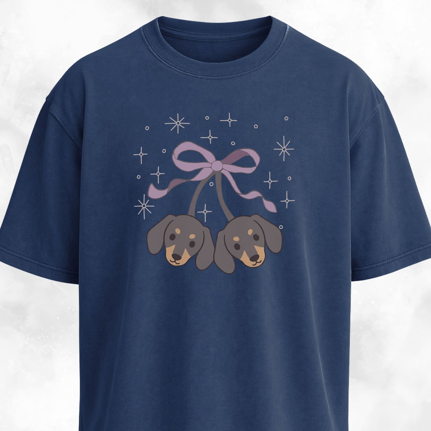 Kawaii Doxie Cherries With A Bow T-Shirt