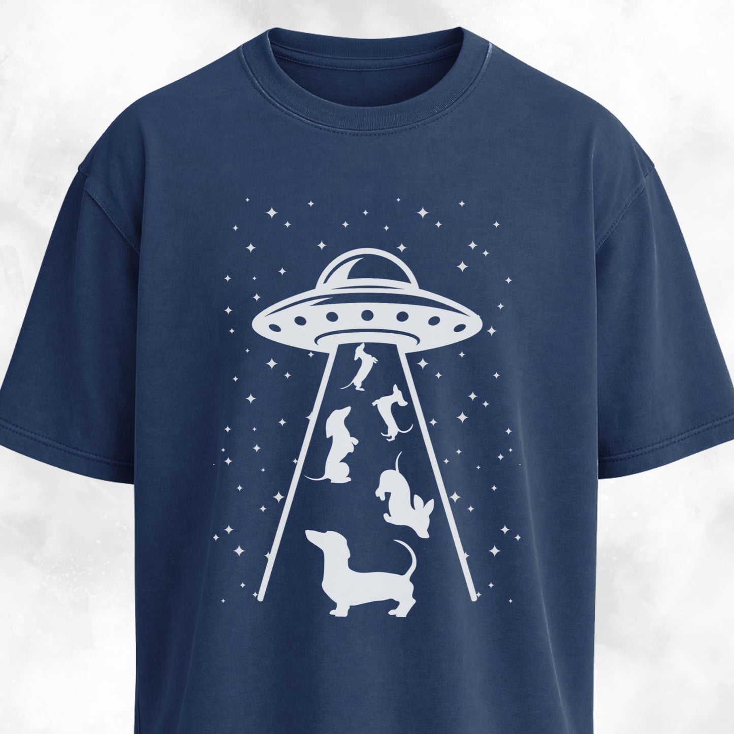 UFO Beaming Dachshunds T-Shirt