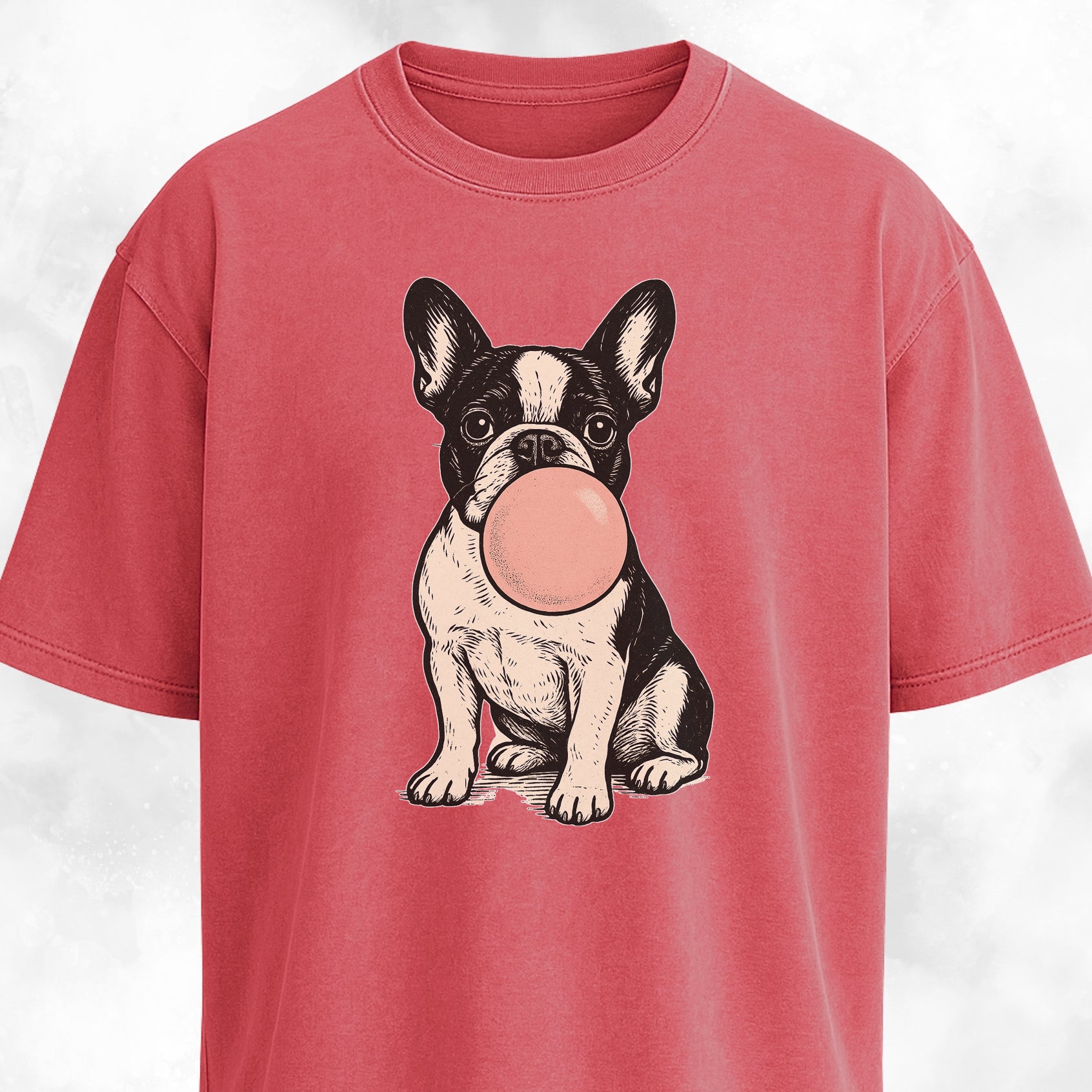 Frenchie Blowing Bubblegum T-Shirt