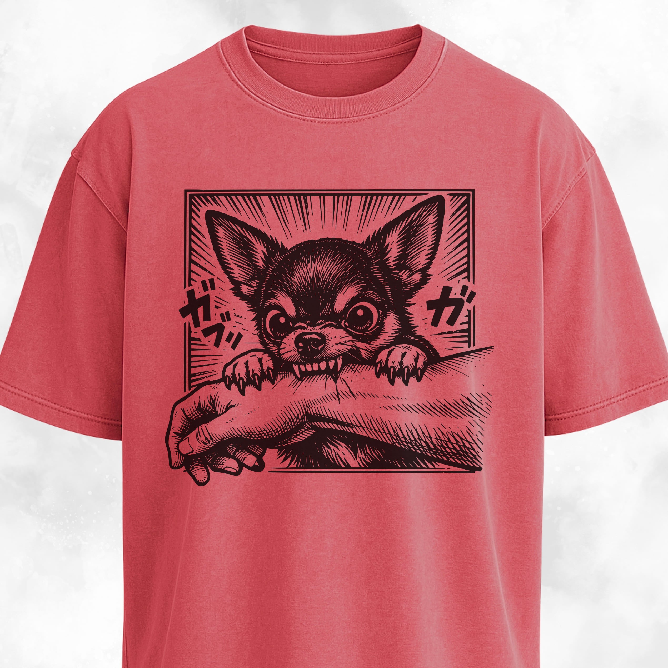 Manga Chihuahua Biting An Arm T-Shirt