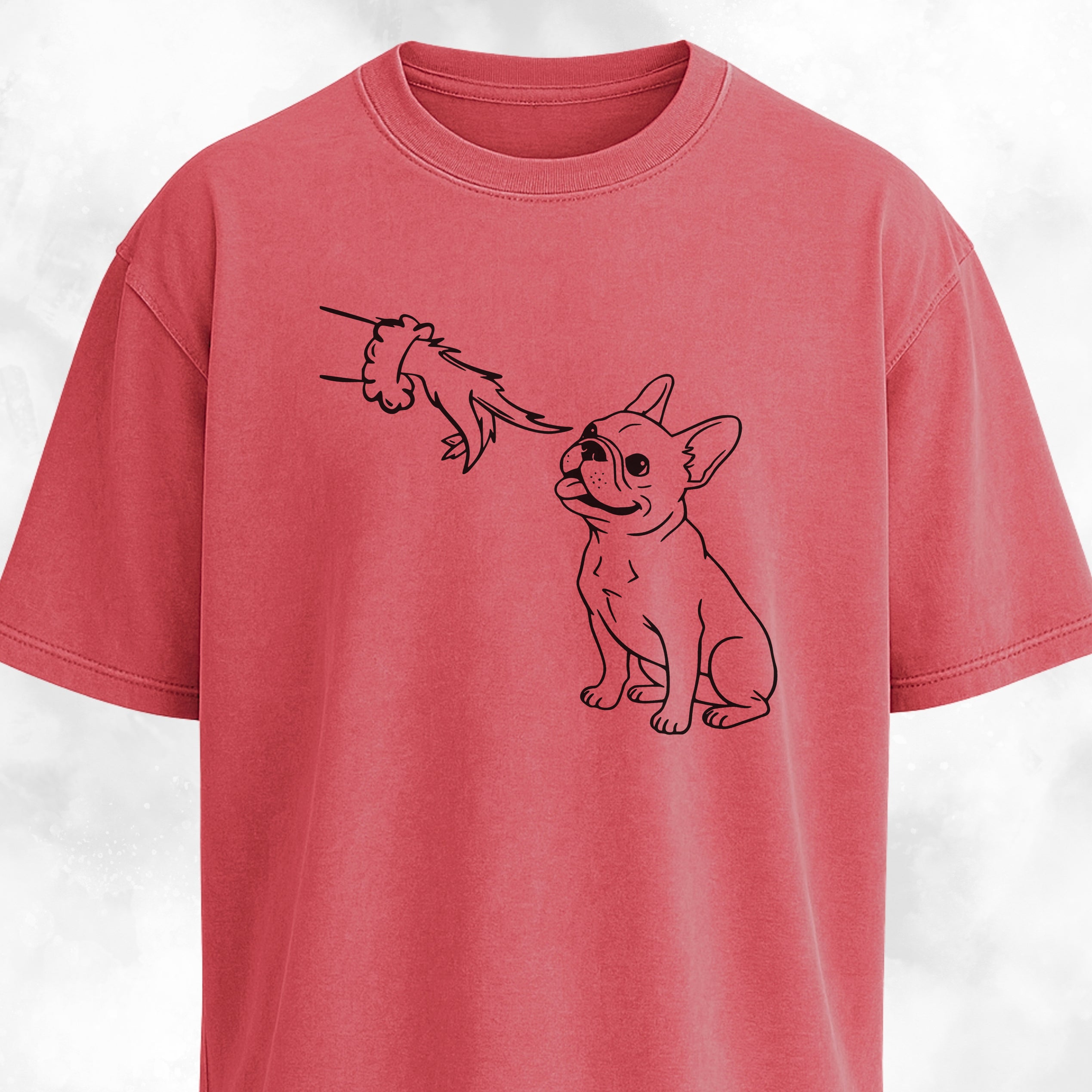 Grinch Booping Frenchie Nose Christmas T-Shirt