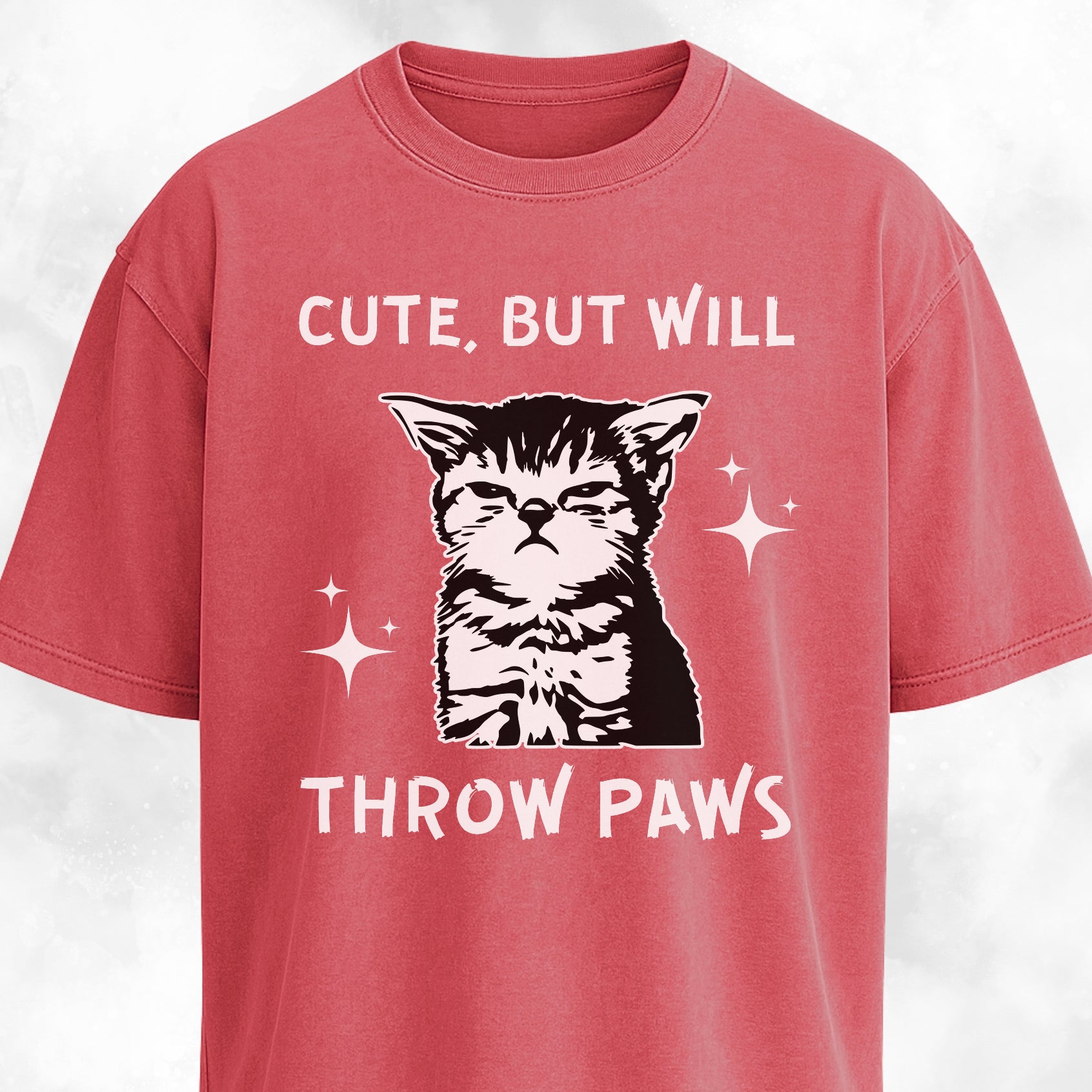 Cute But Will Throw Paws Badass Kitty T-Shirt