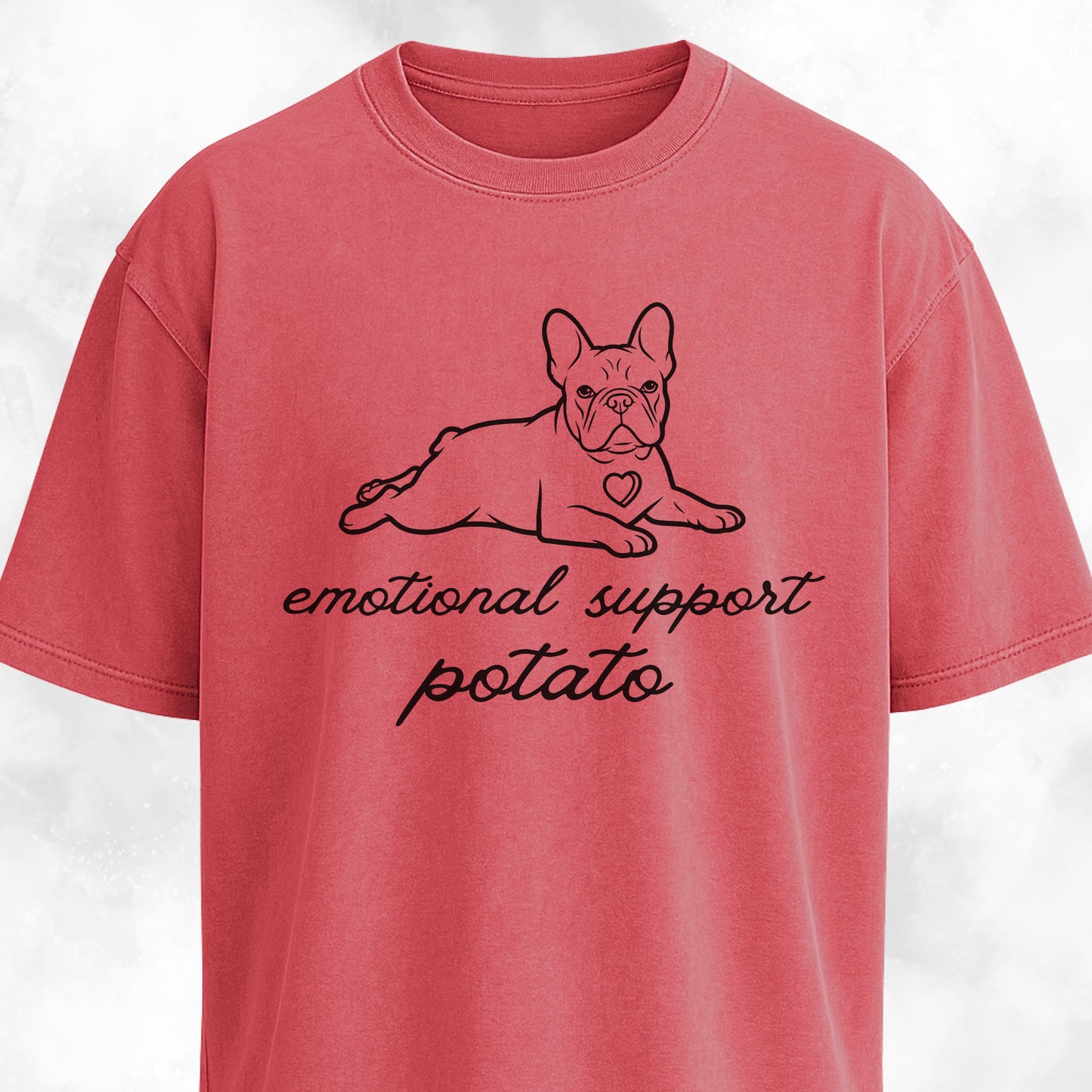 Emotional Support Potato Frenchie T-Shirt