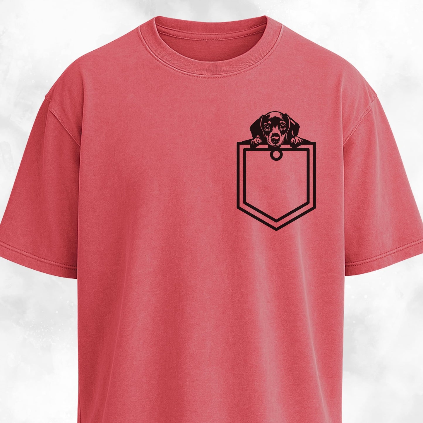 Doxie Pup Pocket Design T-Shirt