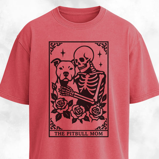 The Pitbull Mom Tarot Card T-Shirt