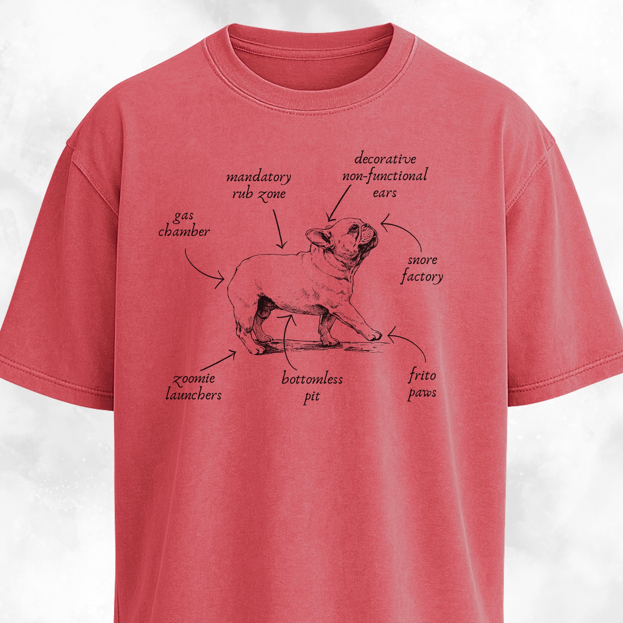 Anatomy Of A French Bulldog T-Shirt