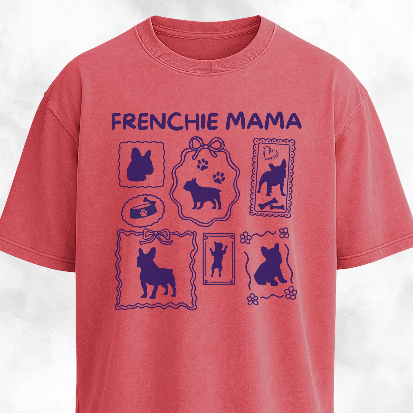 Frenchie Mama Collage T-Shirt