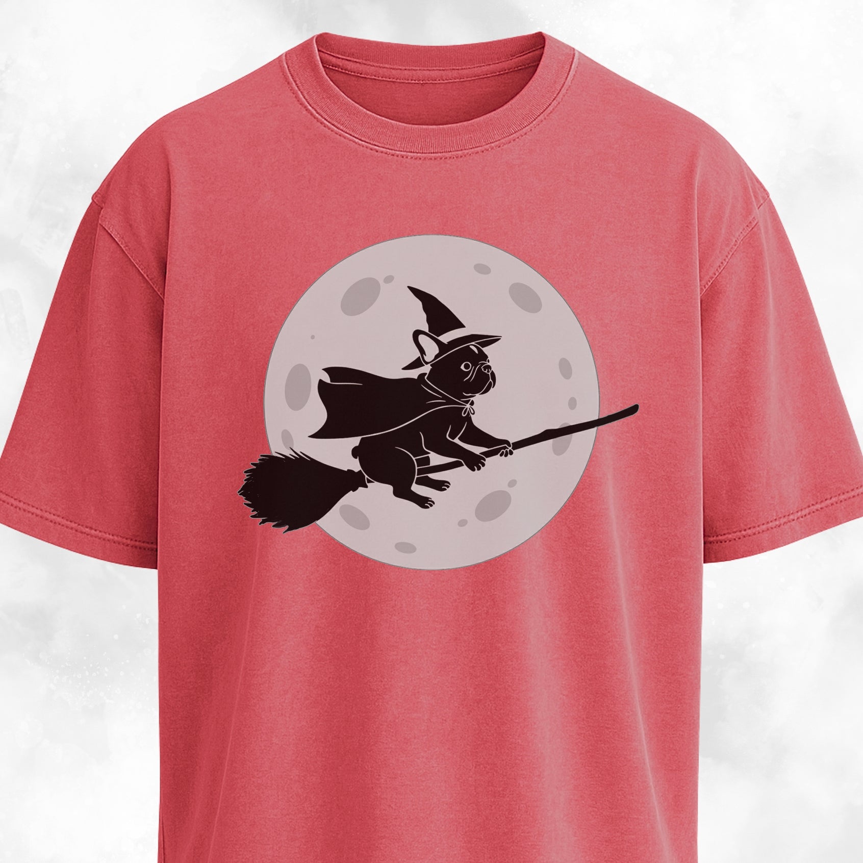 Flying French Bulldog On A Full Moon T-Shirt