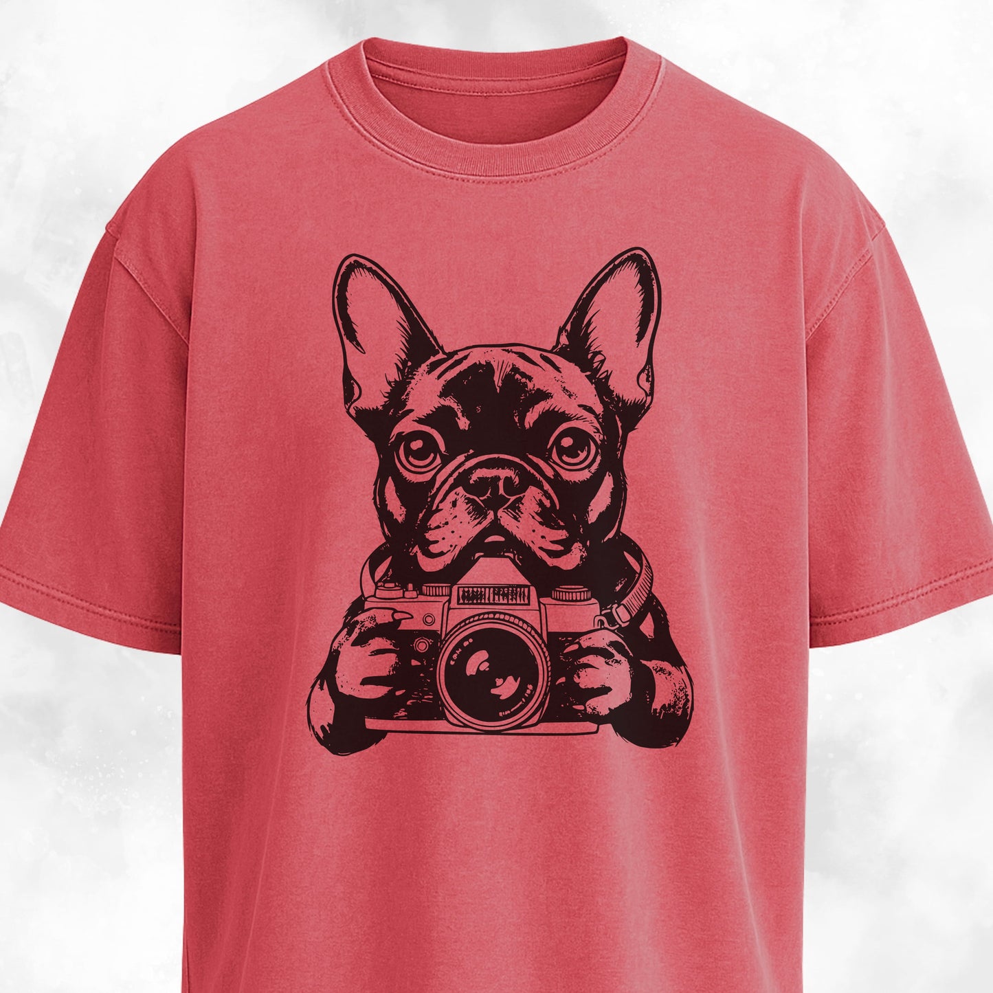 Tourist Frenchie With A Camera T-Shirt