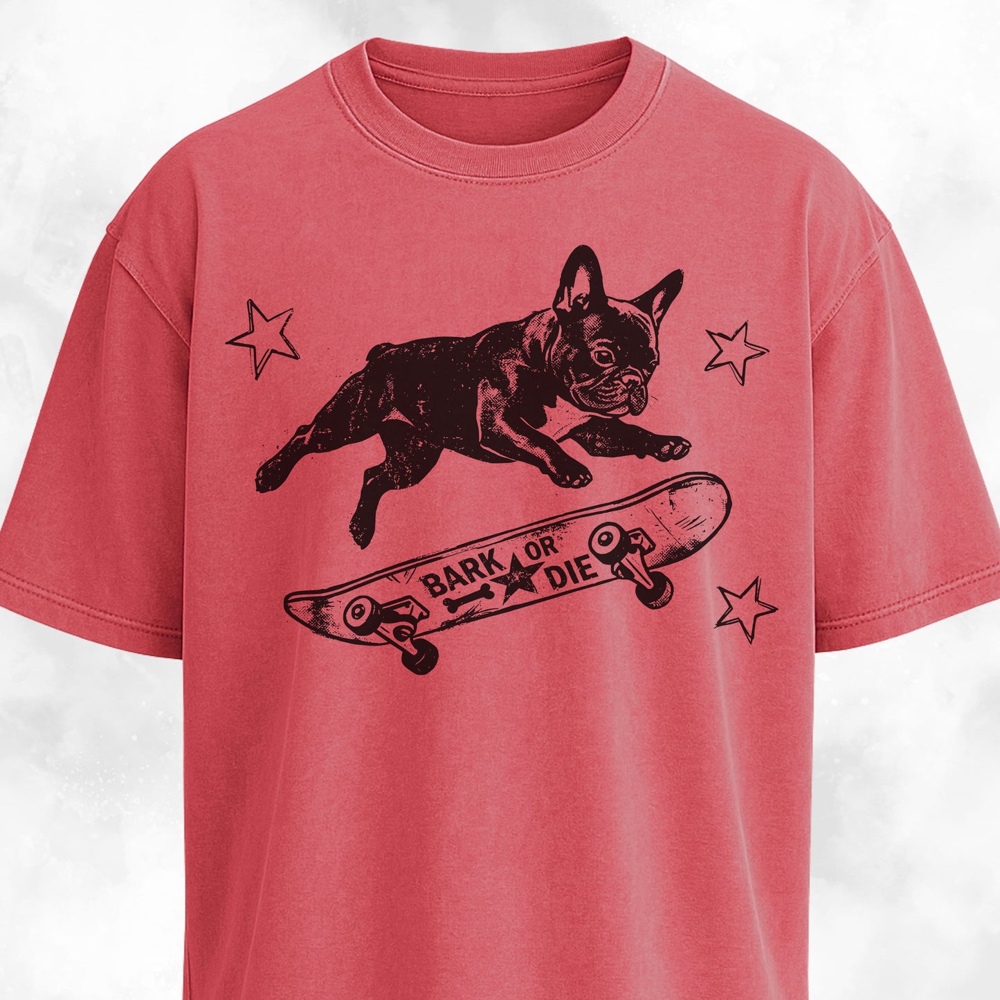 Frenchie On A Skateboard T-Shirt